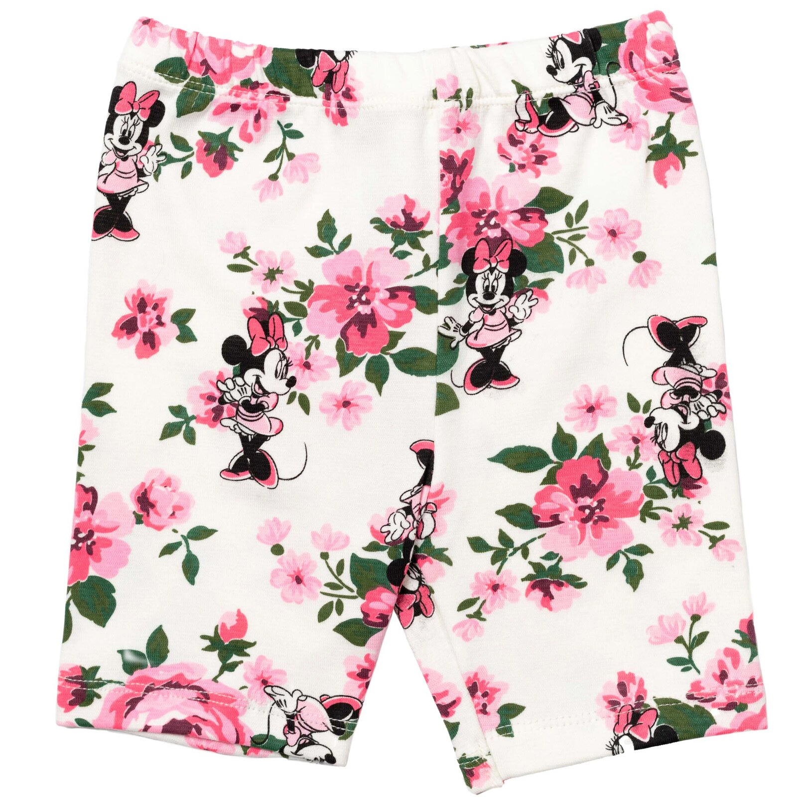 Disney Minnie Mouse Girls' T-Shirt and Bike Shorts Set with Scrunchie