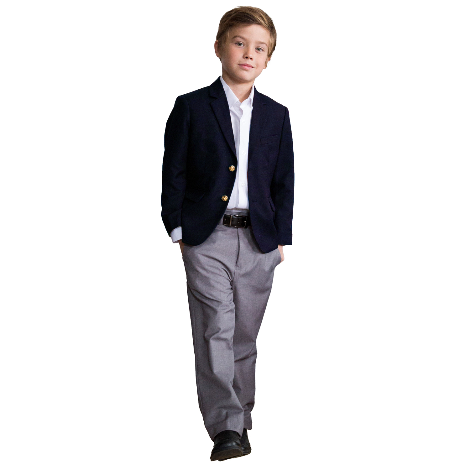 Gioberti Boy's Suit Jacket Navy Blazer and Dress Pants