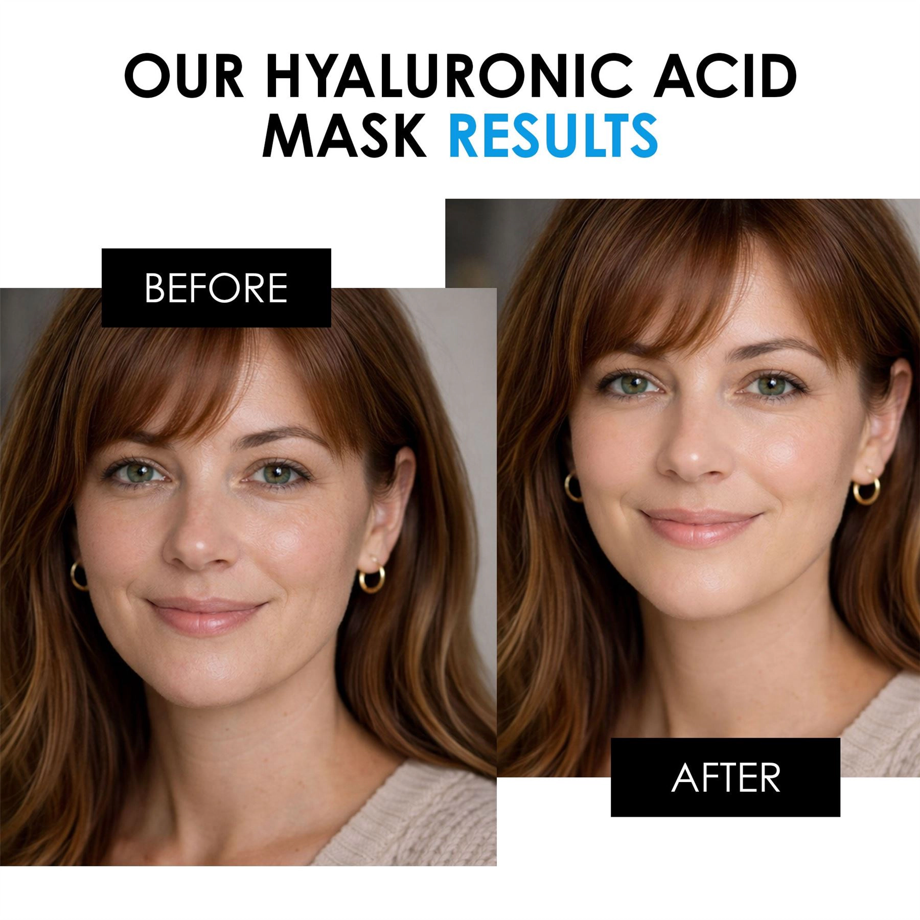 skinChemists Anti-Ageing Hyaluronic Acid Mask 50ml - Hydrating Treatment for Fine Lines, Wrinkles & Dryness