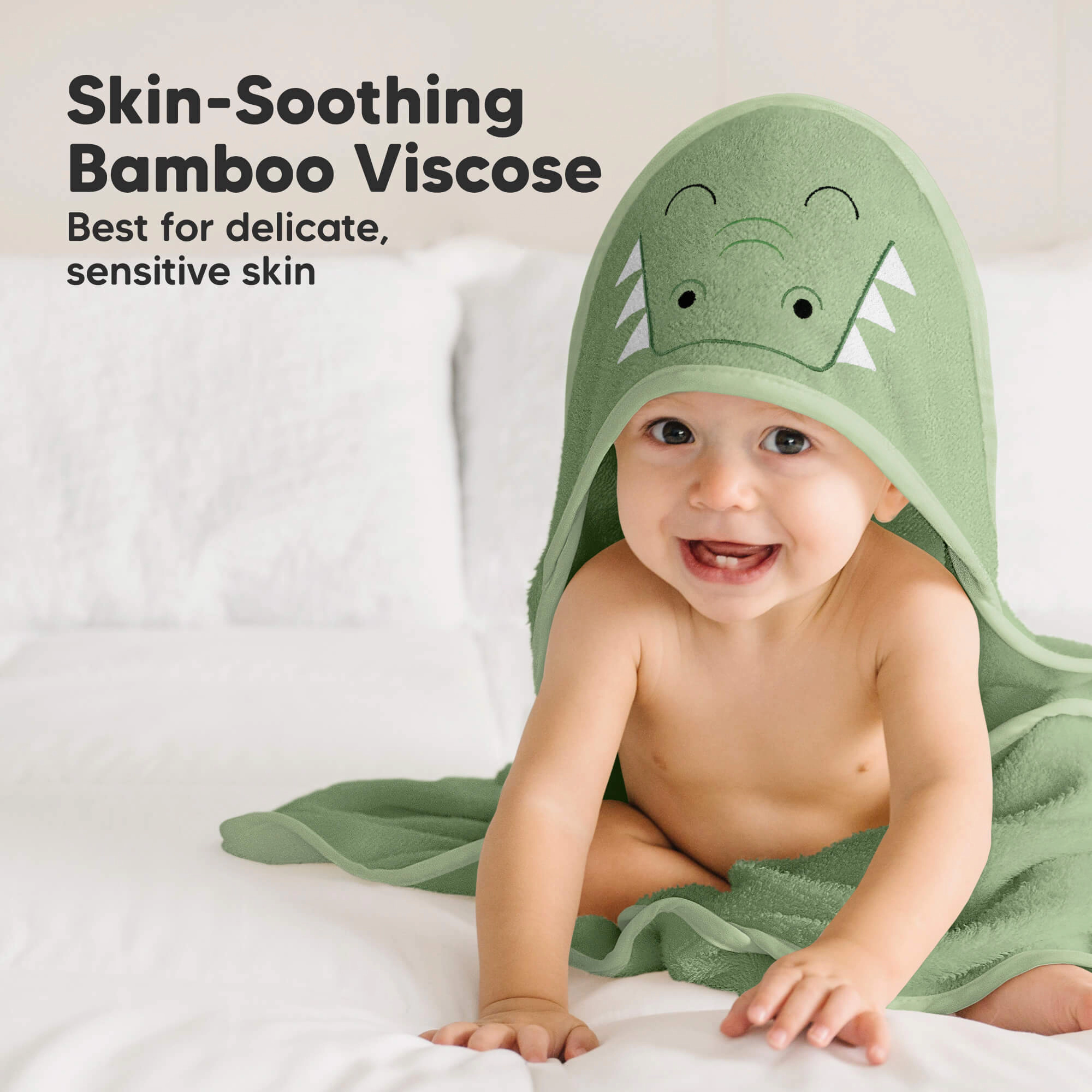 KeaBabies Cuddle Baby Hooded Towel for Girls, Boys, Regular