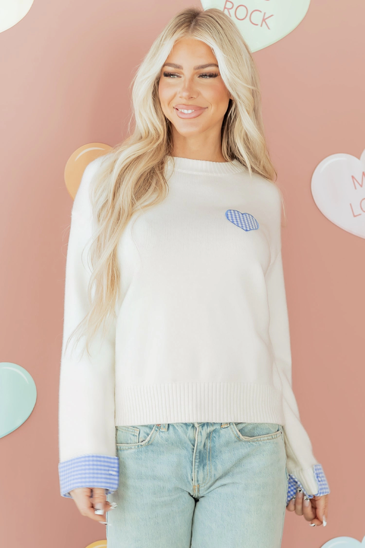 Threaded Pear Women's Vienna Cuffed Drop Shoulder Sweater