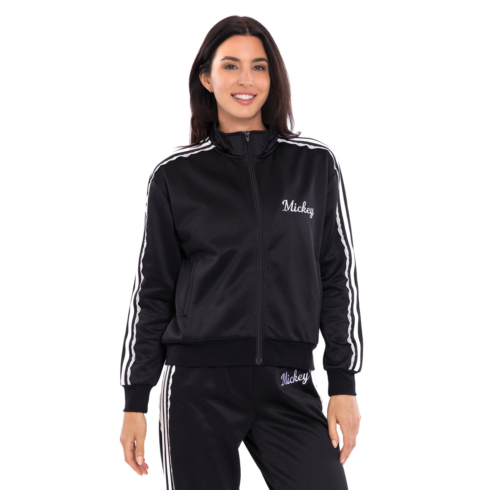 Disney Women's Athletic Zip-Up Track Jacket