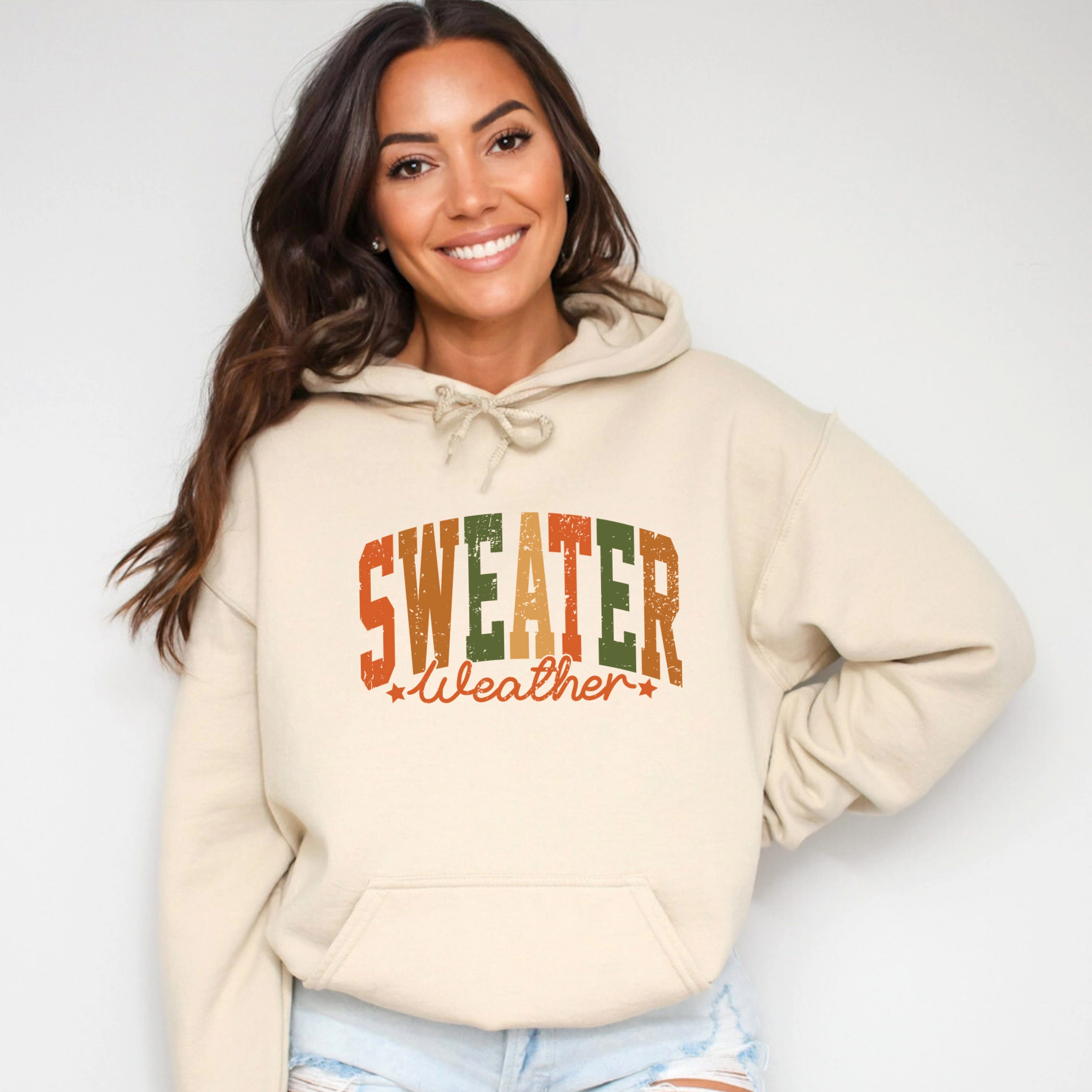 Simply Sage Market - Women's Graphic Hoodie Sweater Weather Multi