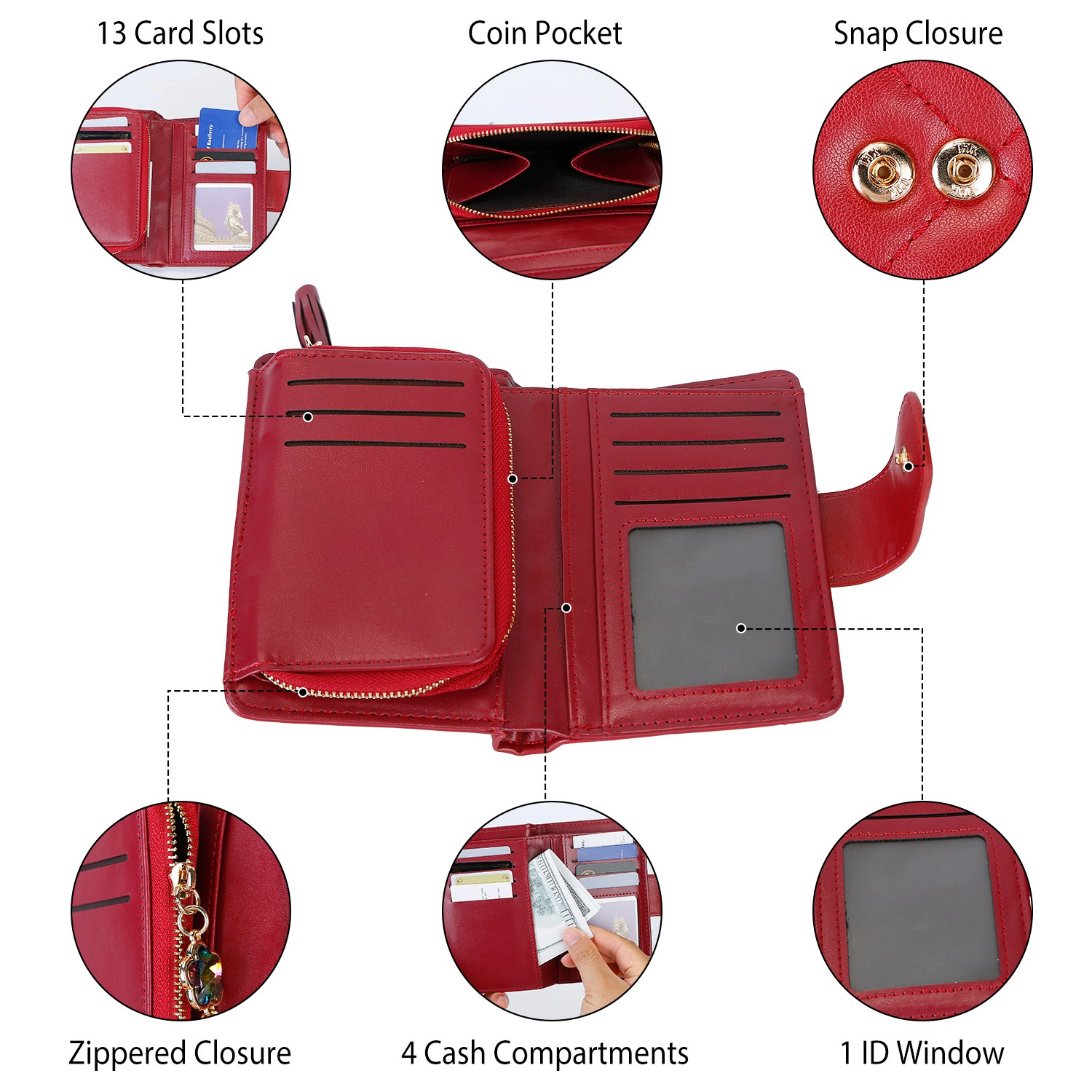 GBruno PU Leather Wallet With Tassel