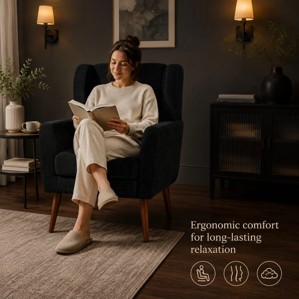 GOODSILO Soft Chenille Accent Chair Versatile Seating