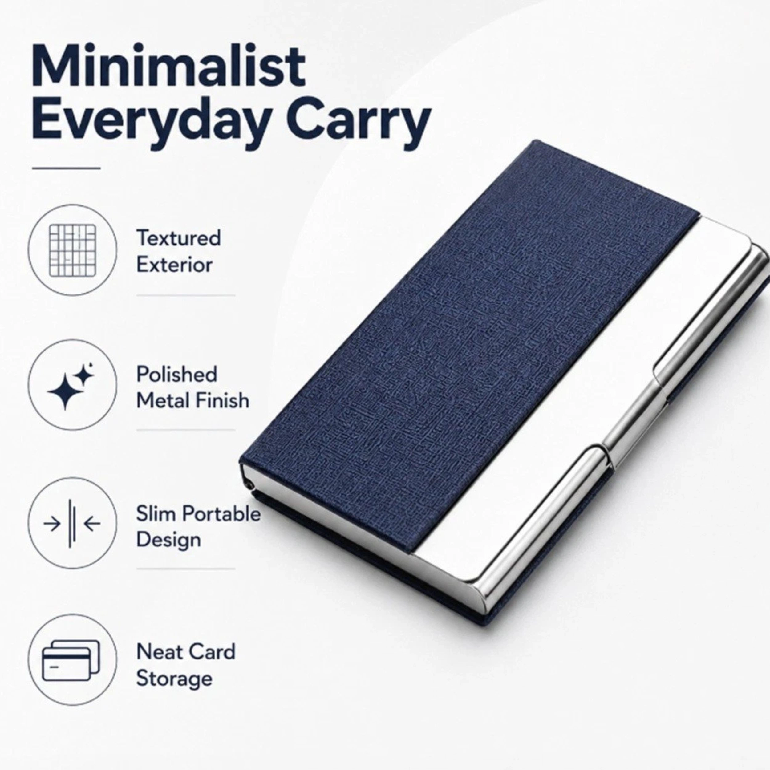 Home Collection Slim PU Leather Card Holder Wallet Pocket Case for Cards