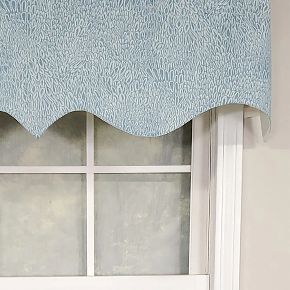RLF Home Luxurious Modern Design Classic Miramar Regal Style Window Valance 50" x 17" Mediterranean