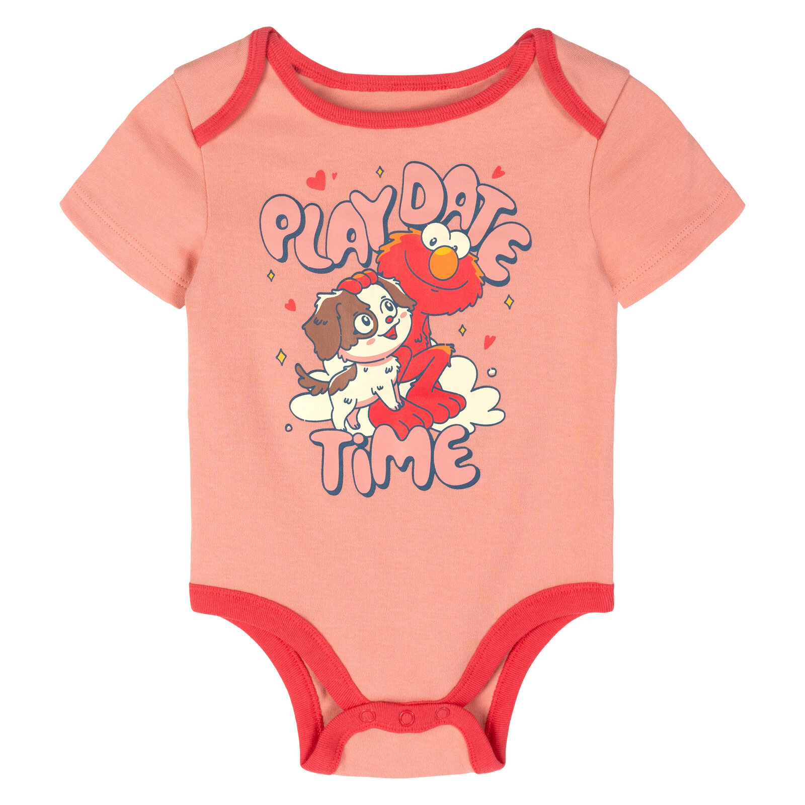 Sesame Street Baby 5-Pack One Piece Short Sleeve Bodysuits