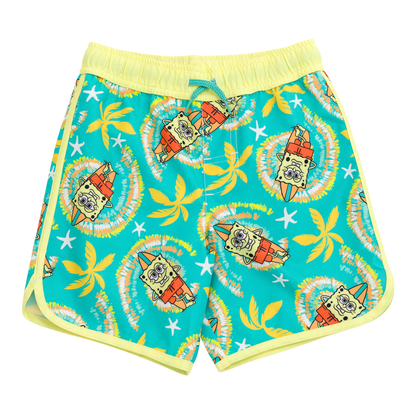 SpongeBob SquarePants Boys' 2-Piece Swimwear Rash Guard and Swim Trunks Set