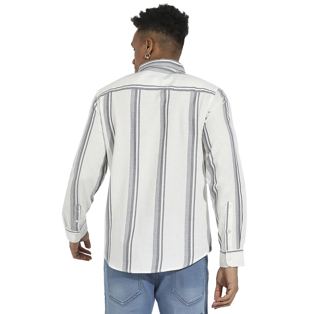 Men's Barcode Striped Shirt