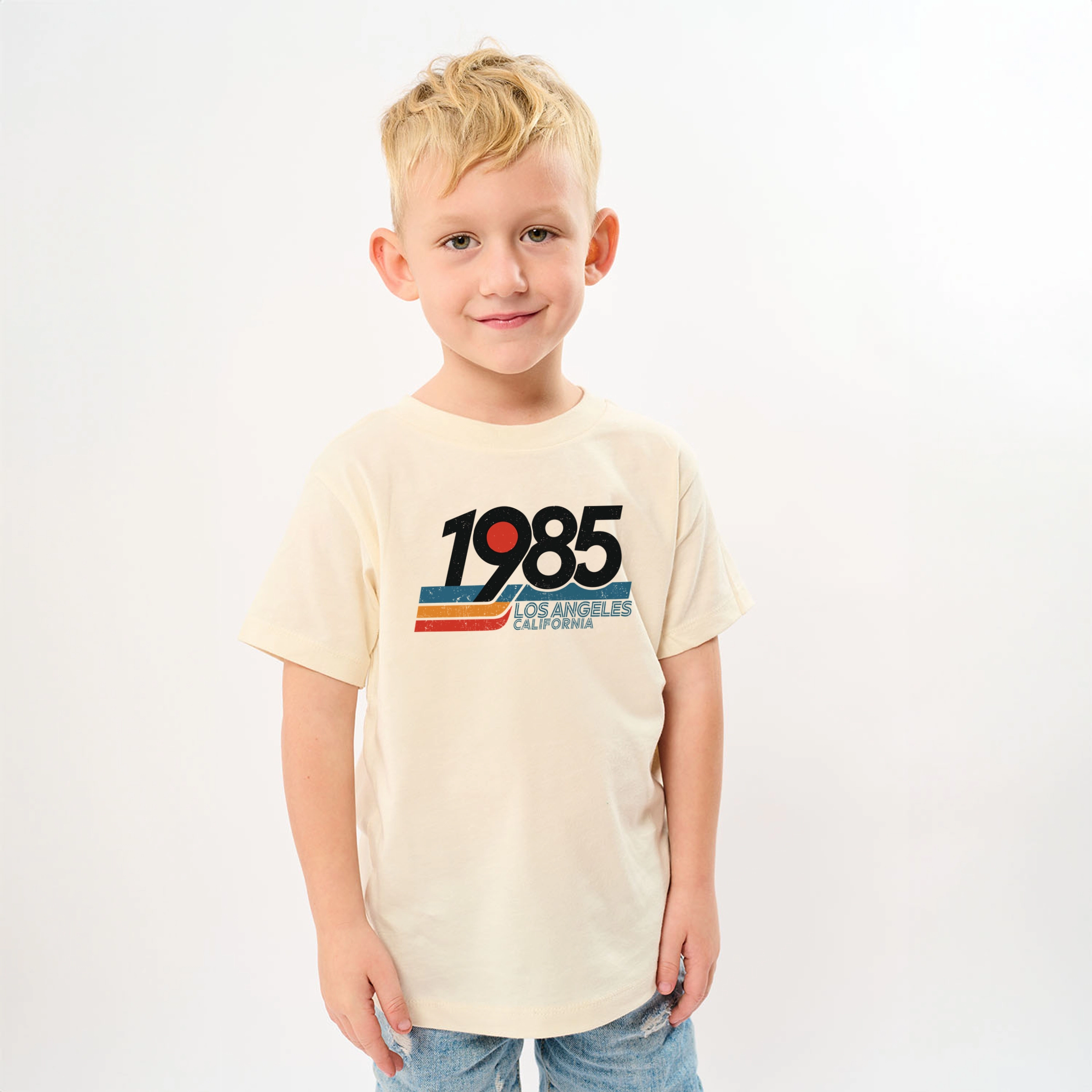 The Juniper Shop - Youth Short Sleeve Graphic T-Shirt Retro 1985 Los Angeles