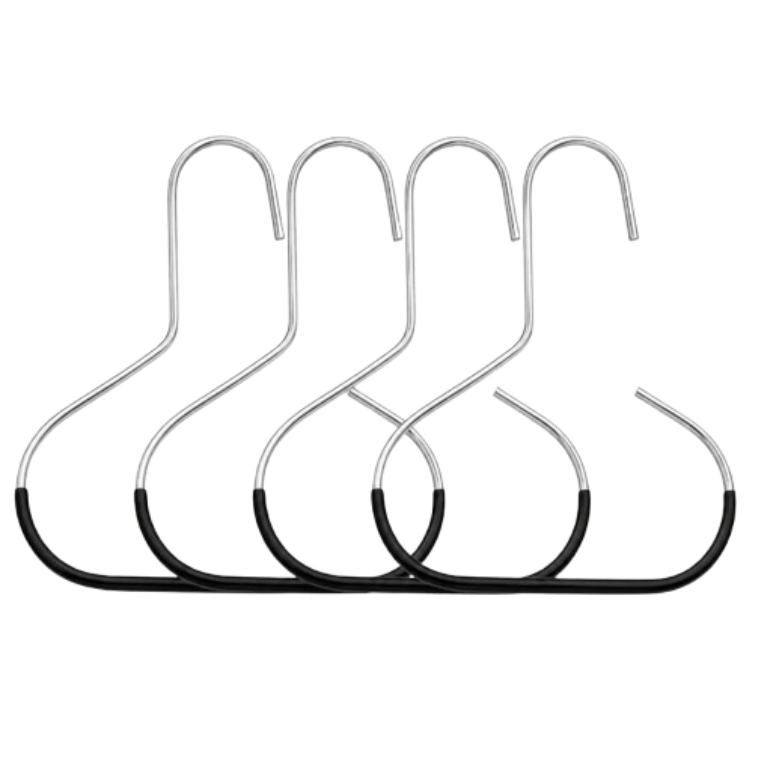 Home Collection Pack of 4 Non-Slip Hat Organizer Rings Closet Cap & Scarf Hangers