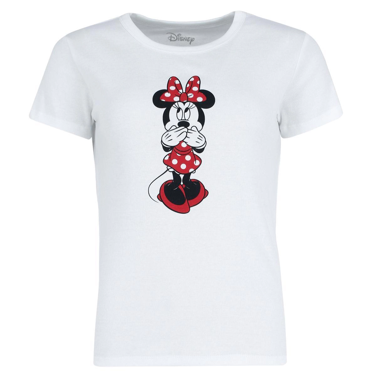 Jerry Leigh Women's Disney Minnie Mouse Crewneck Short Sleeve Tee