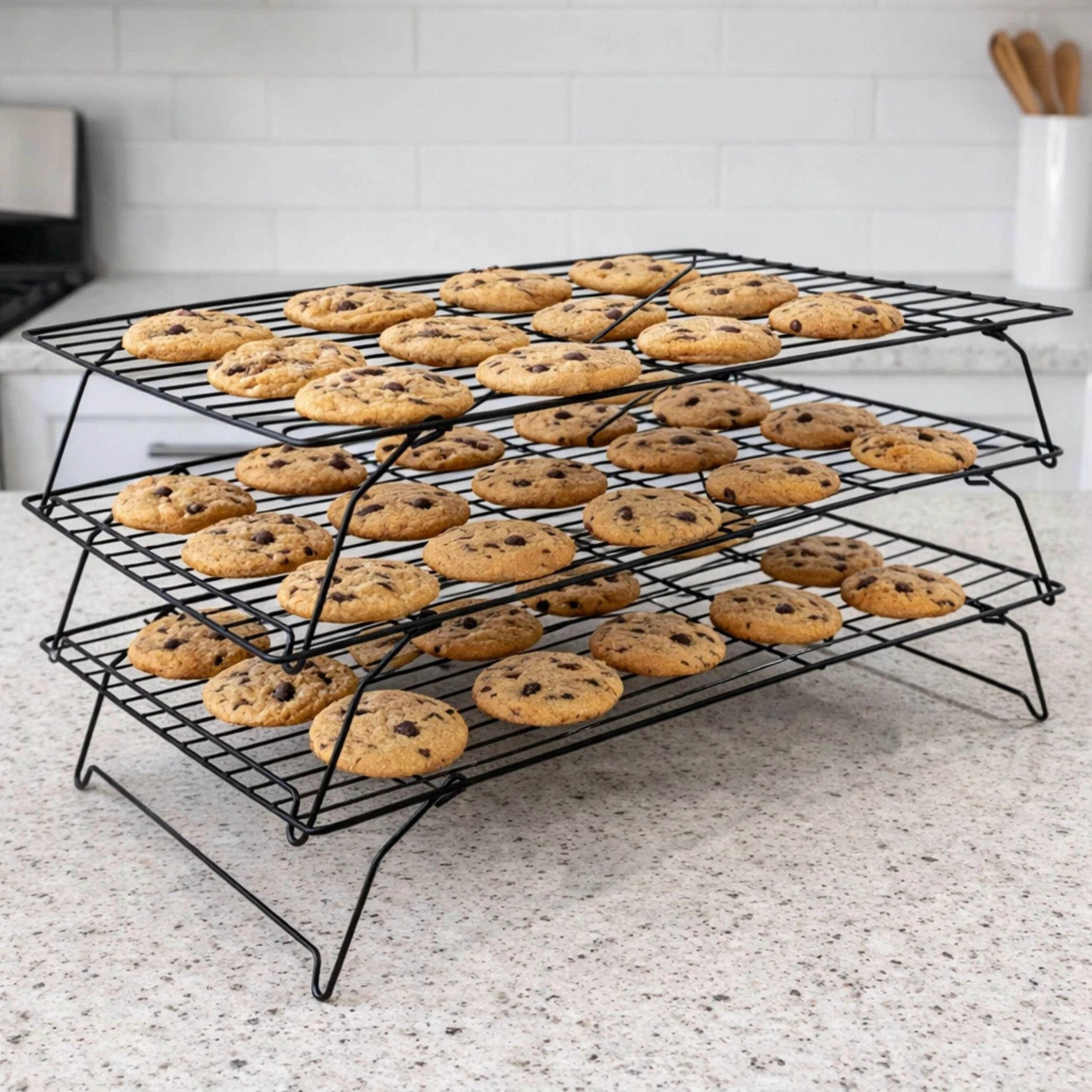 Home Collection 3-Tier Stackable Collapsible Cooling Rack 15.75" x 10"