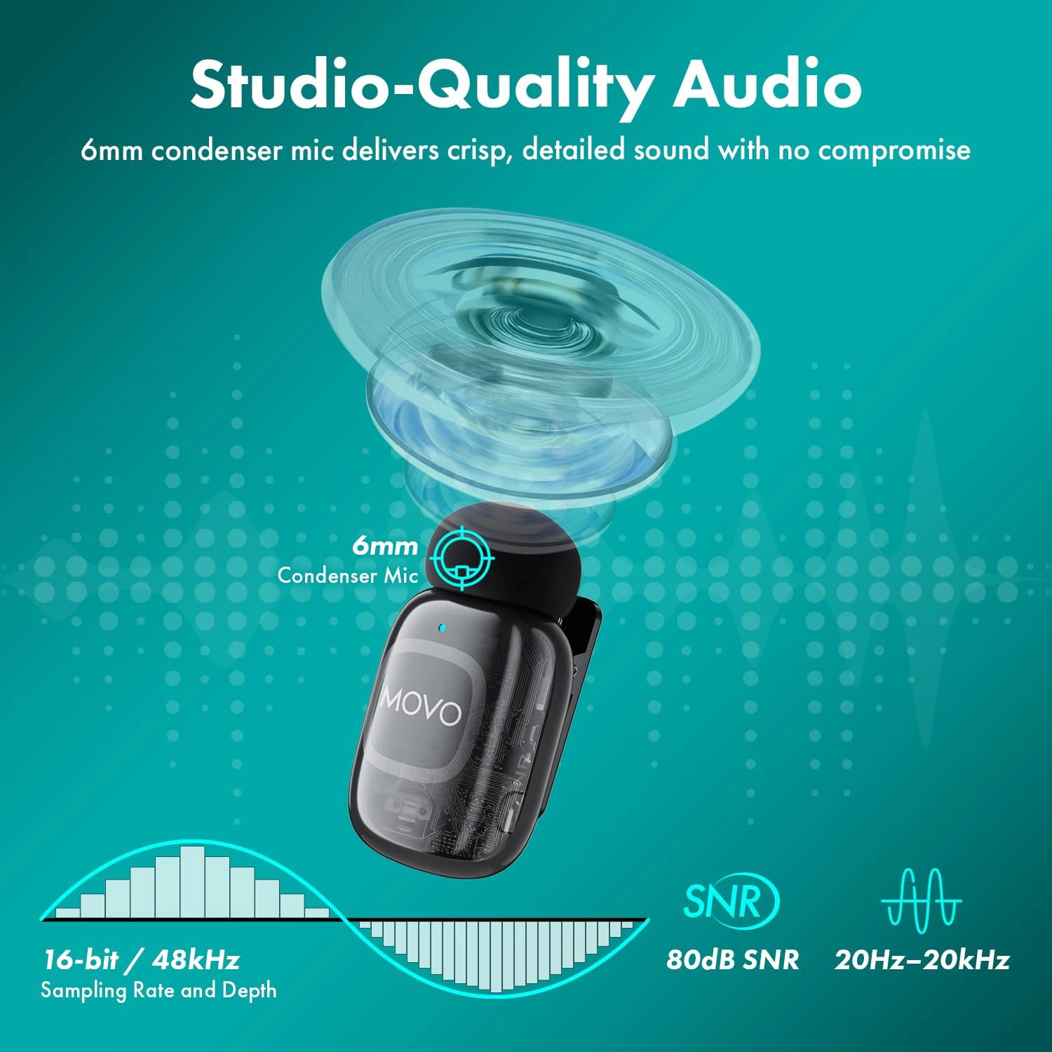 NanoMic Wireless Lavalier Microphone System with Charging Case (3.5mm) - for DSLR and Mirrorless Cameras