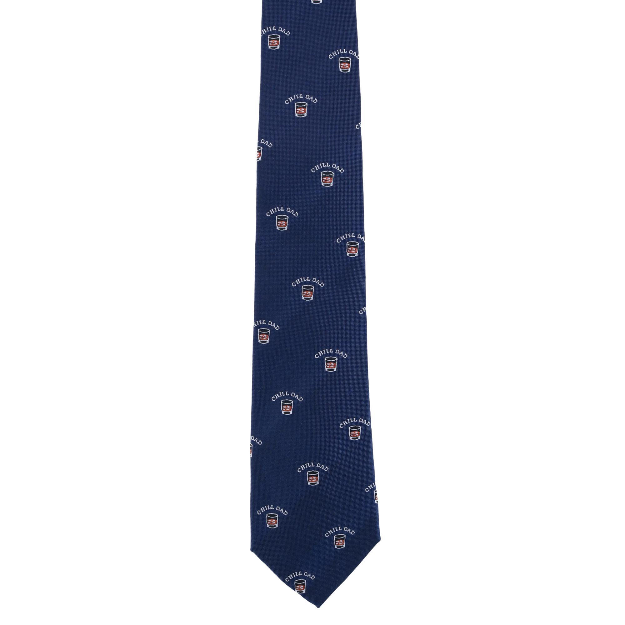 Trafalgar Men's Chill Dad Novelty Silk Necktie