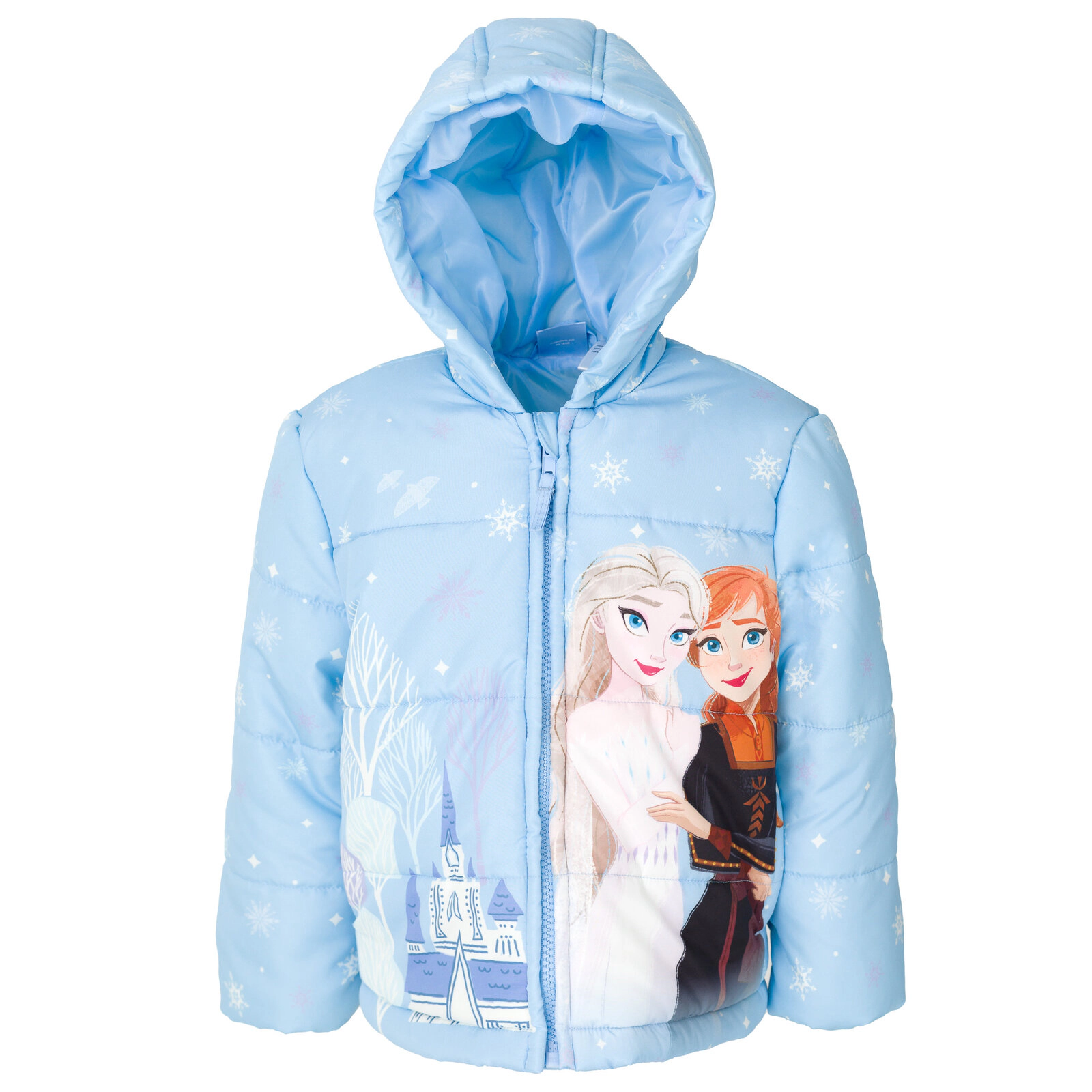 Disney Frozen Girls' Hooded Puffer Jacket