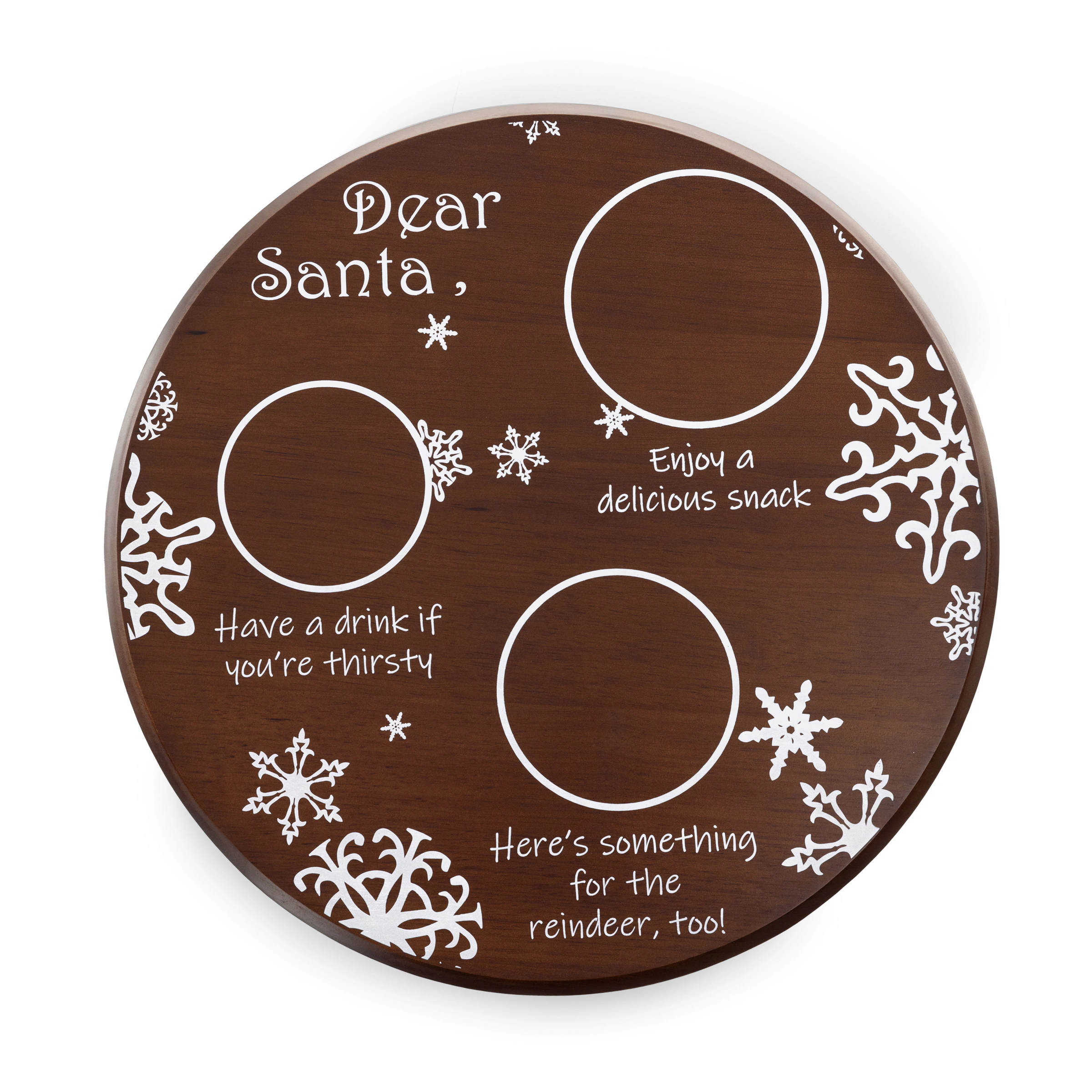 TOSCANA Dear Santa Milk & Cookies Serving Tray