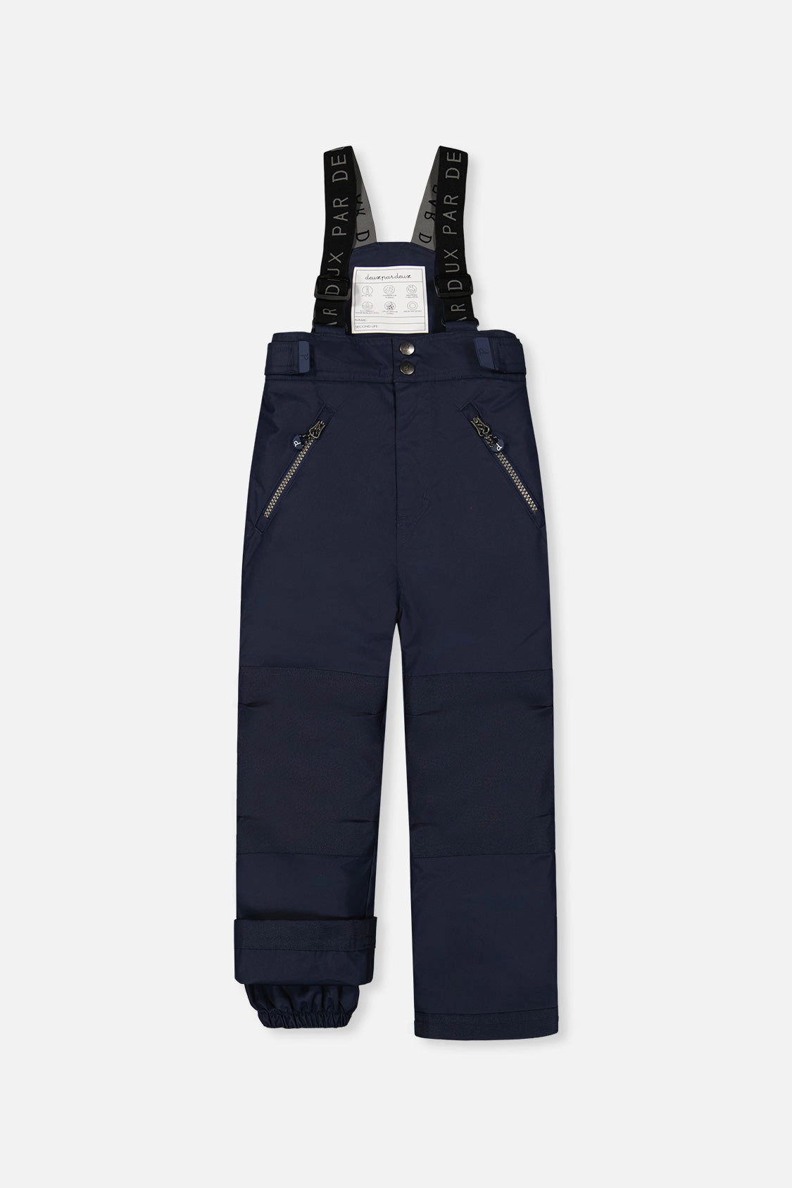 Deux par Unisex Play Cordura-Reinforced Snow Pants with Adjustable Suspenders