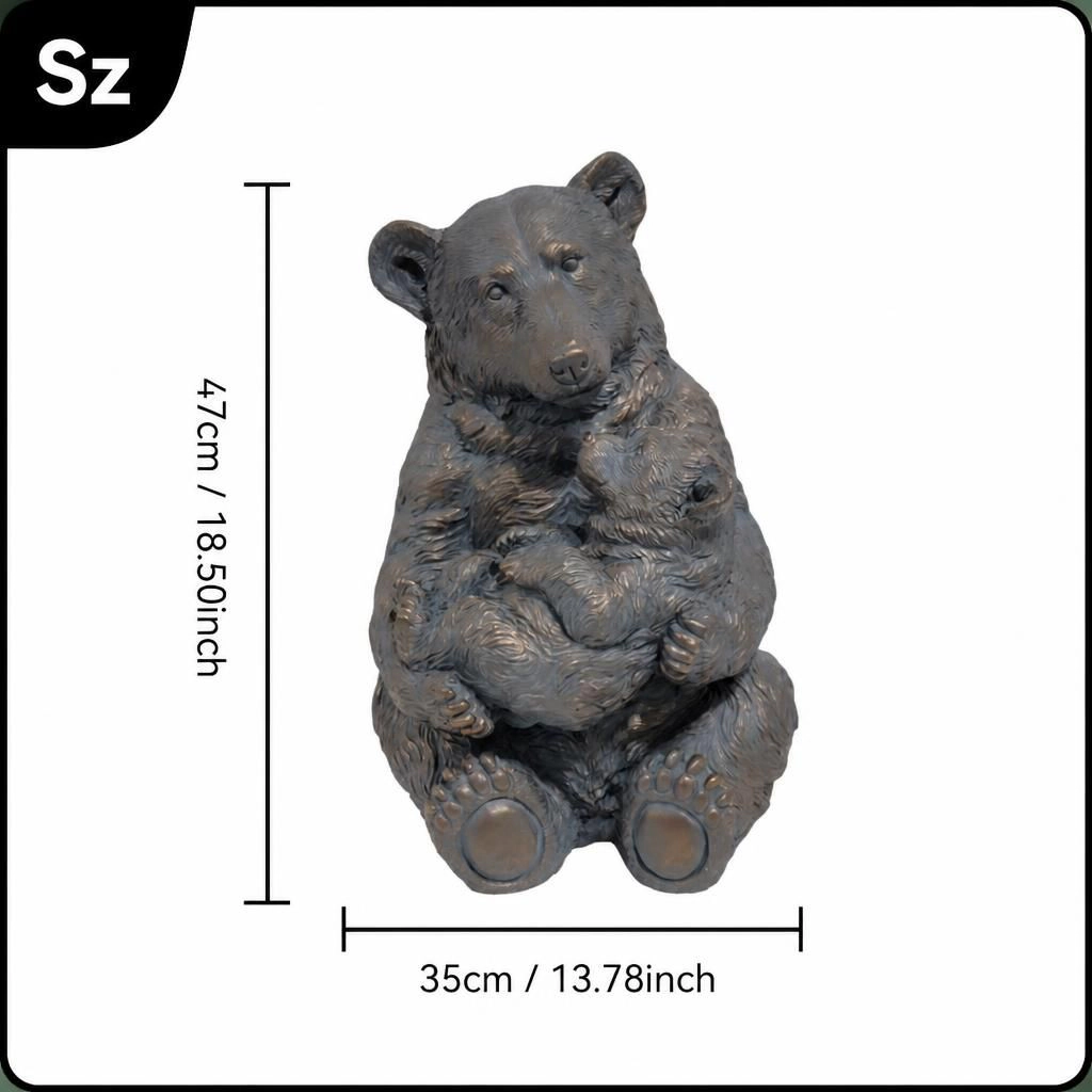 WOW PIONEER Decorative Resin Standing Statue Sculpture for Corner Shelf Mantel Console Entryway