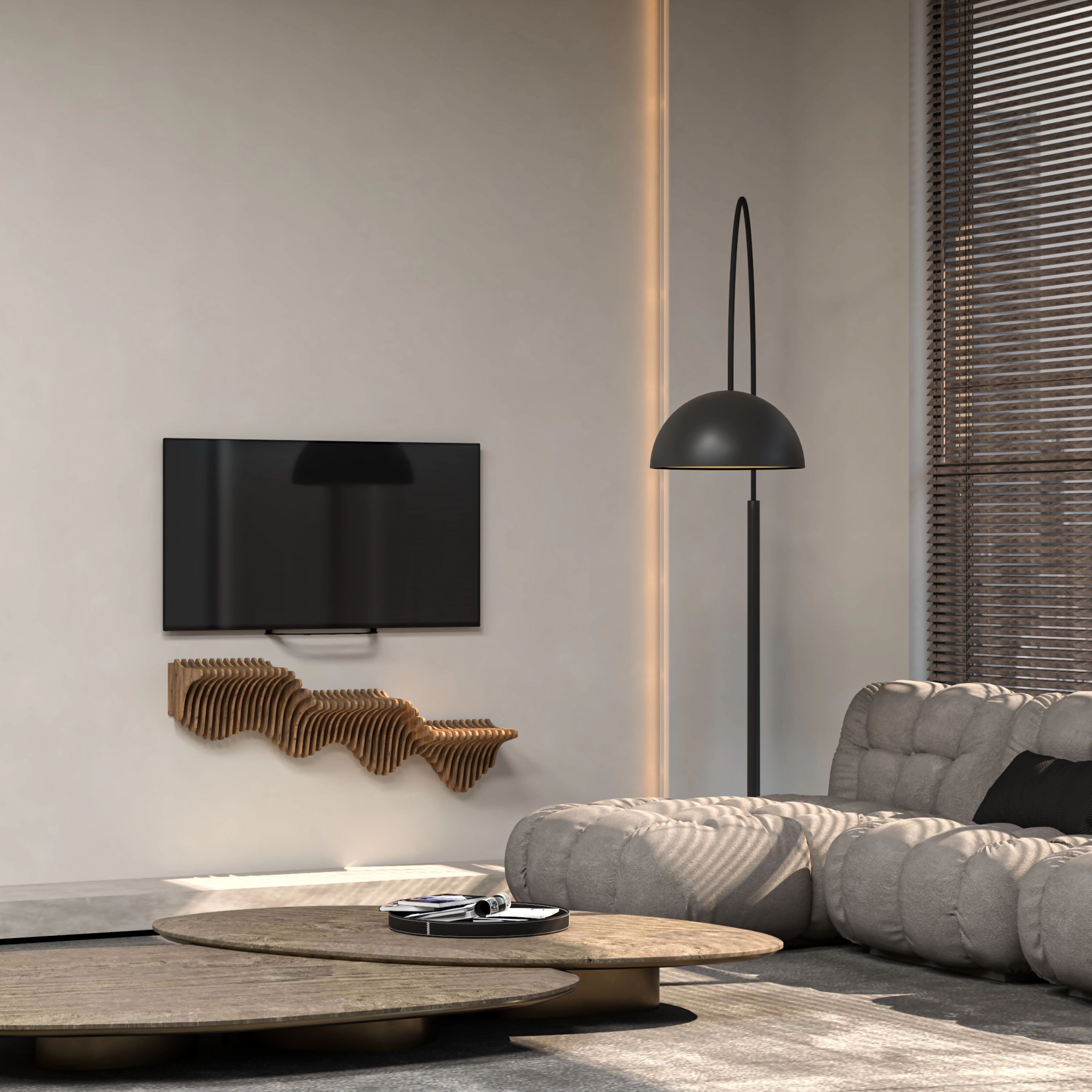 Wear Sierra 40" Geometric Floating Wall Shelf
