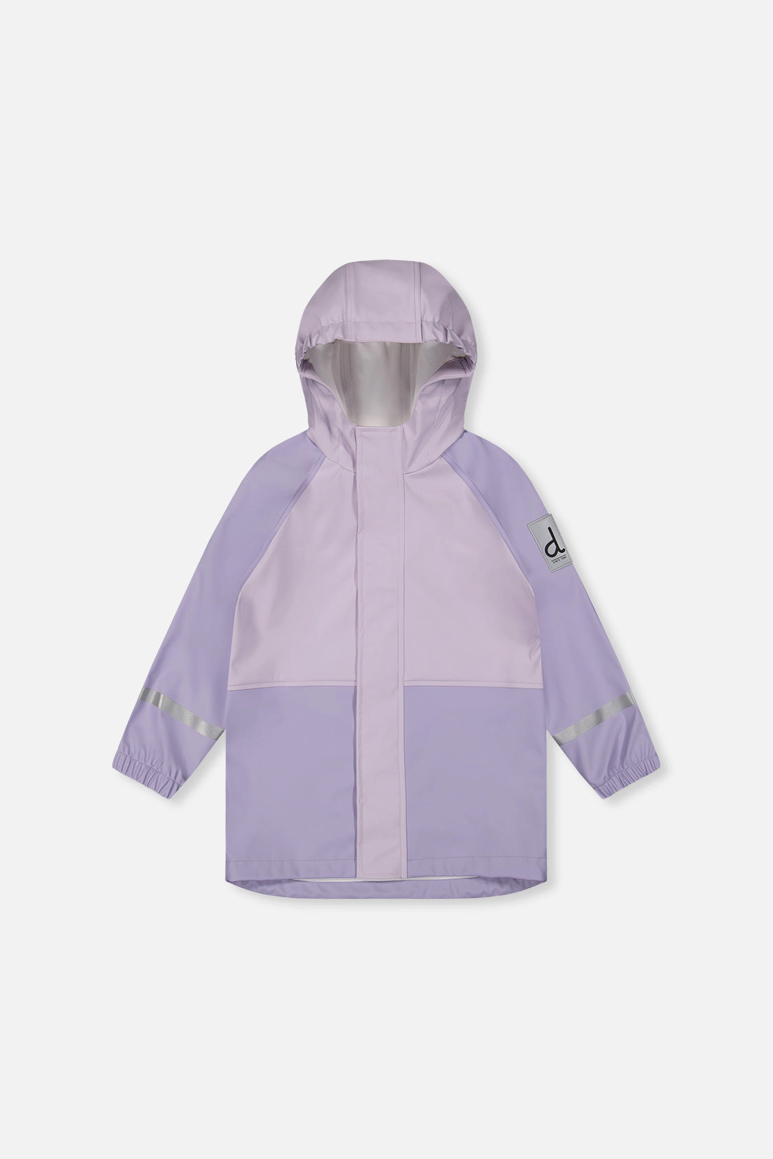 Deux par Girls Color-Block Raglan Sleeve Hooded Rain Jacket
