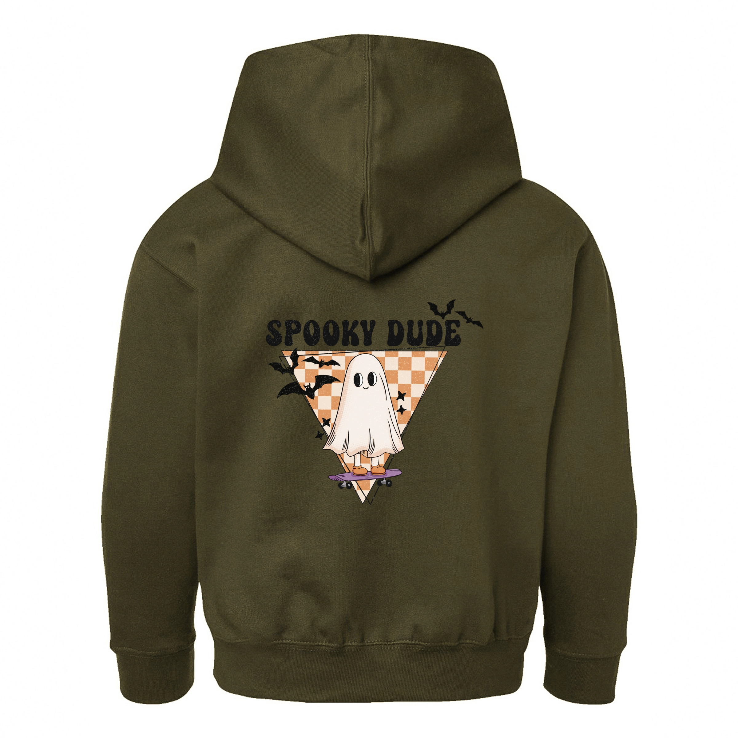 The Juniper Shop - Youth Graphic Hoodie Spooky Dude Ghost Front And Back