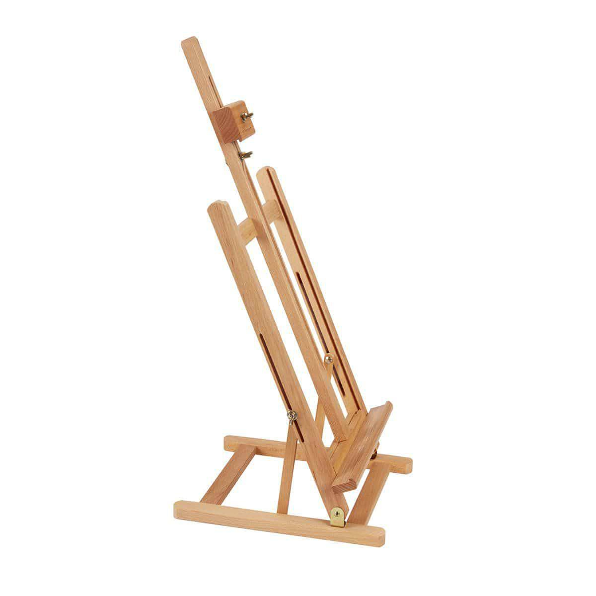 KINGART Medium Wooden Tabletop H-Frame Easel