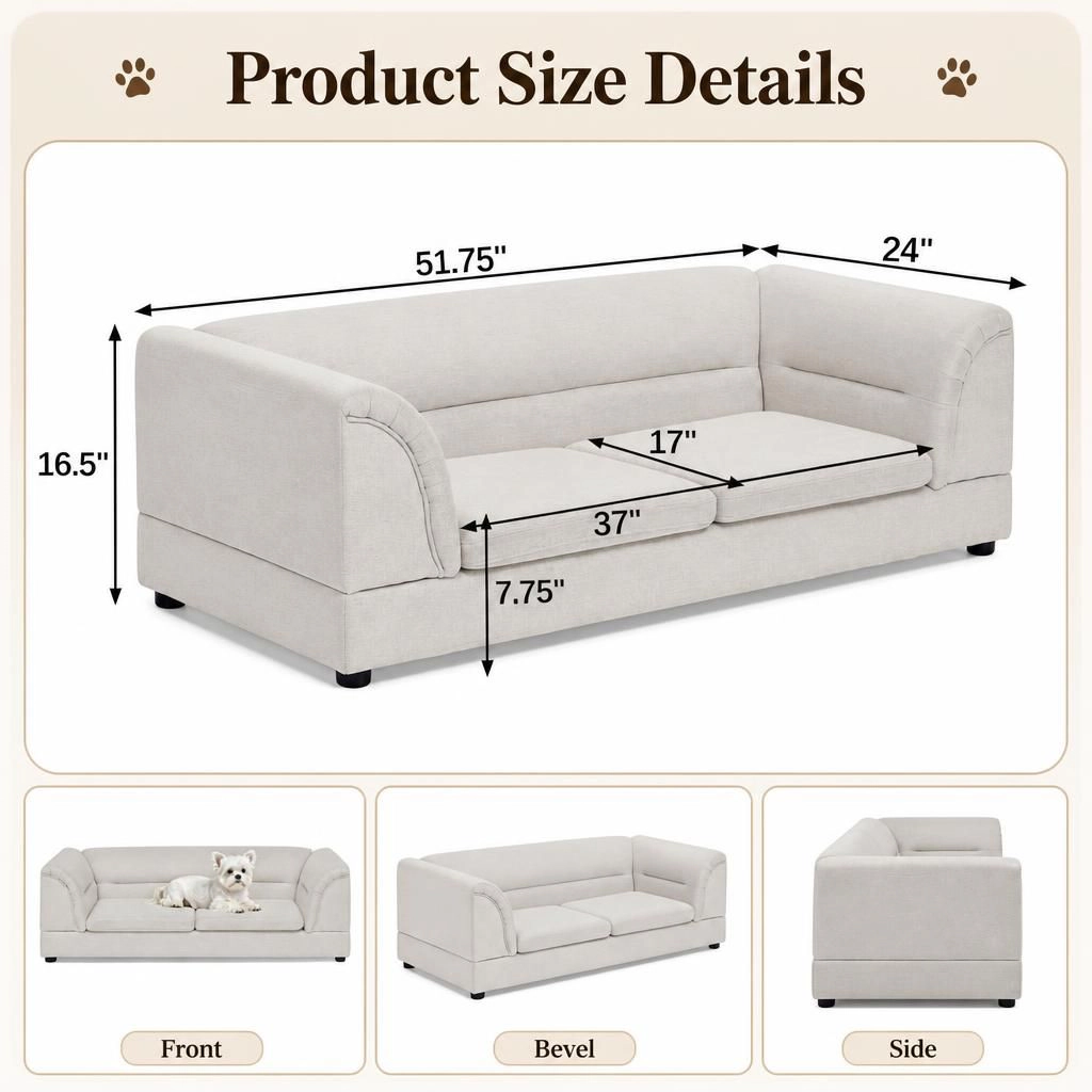 GOODSILO Supportive Foam Pet Bed Orthopedic Sleeping Cushion