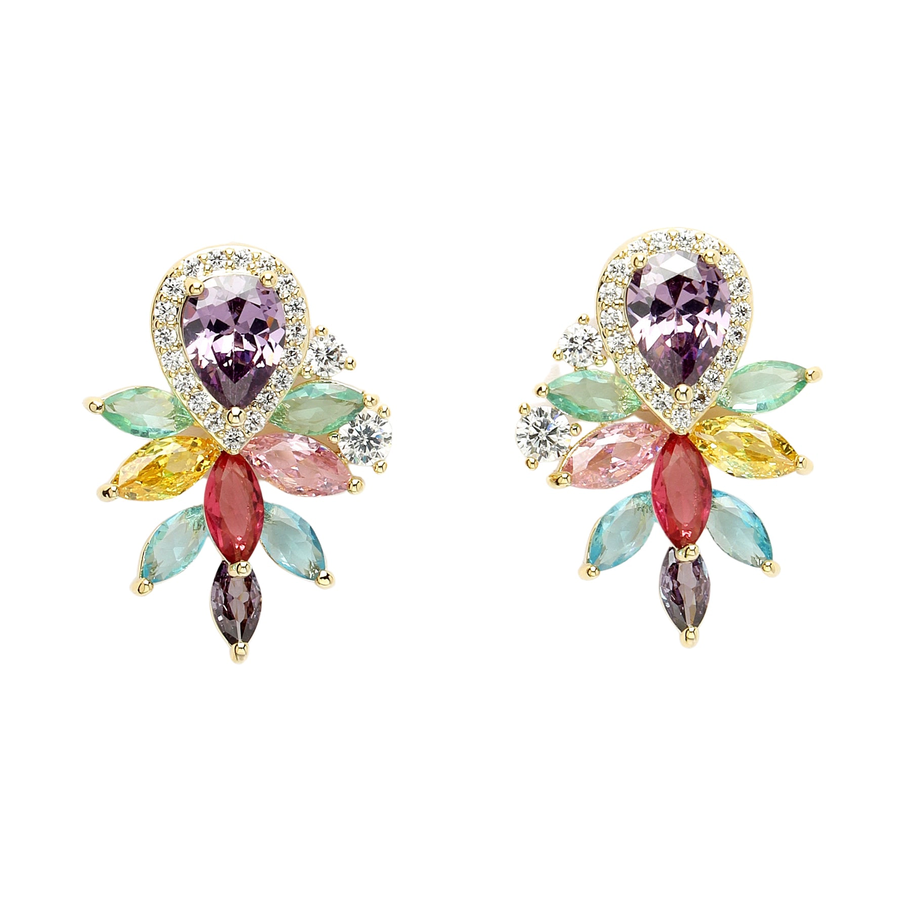 AGP PARIS Womens Diva Collection Dainty Honeybee Stud  Earrings