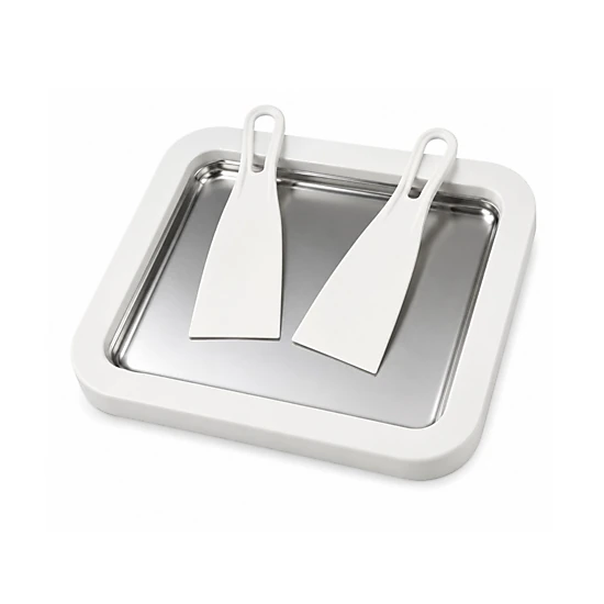 Stock Preferred Rolled Ice Cream Maker with Instant Freeze Tray and 2 Scrapers