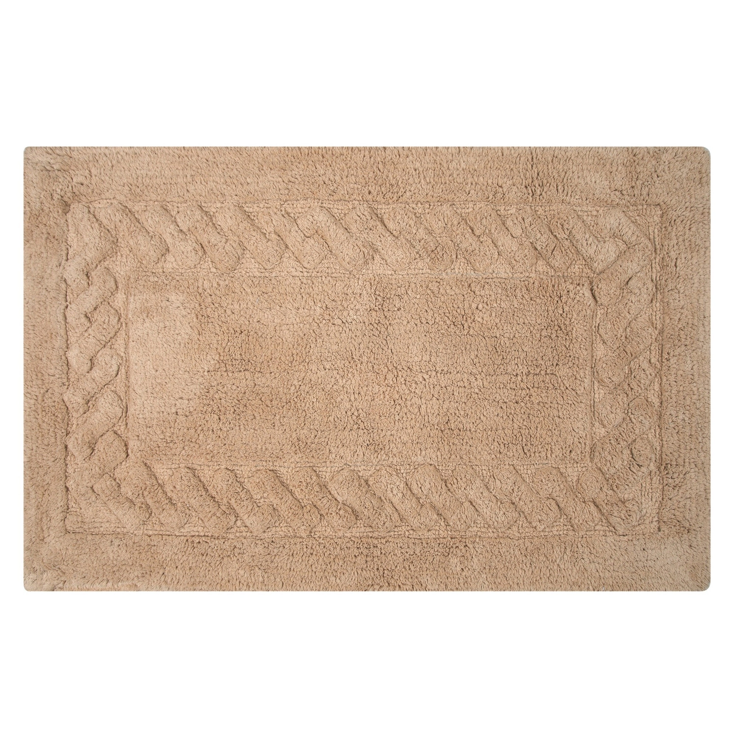 Knightsbridge Chain Bath Rug Cotton Non Skid Back