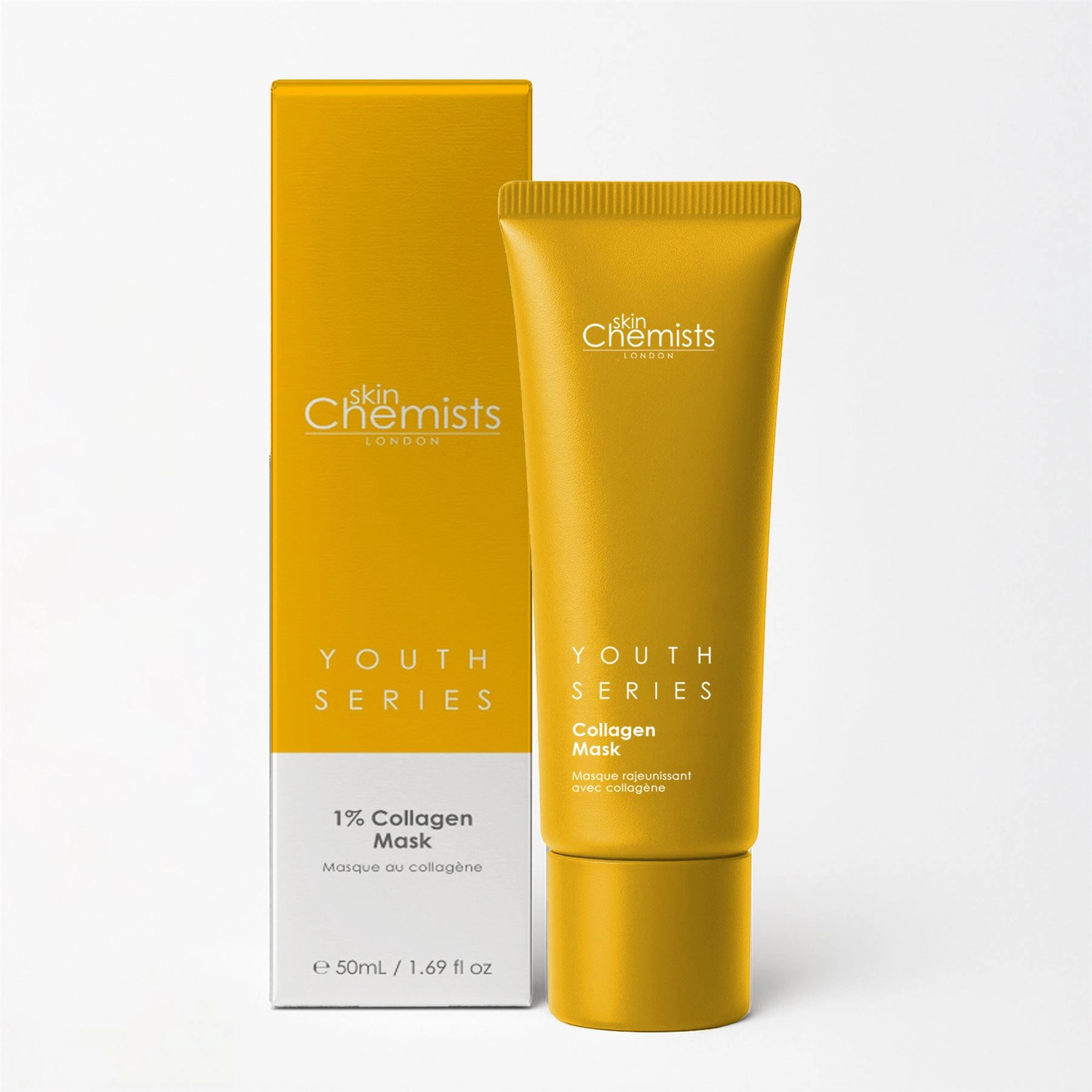 skinChemists Youth Series 1% Collagen Mask 50ml - Firming Anti-Aging Treatment