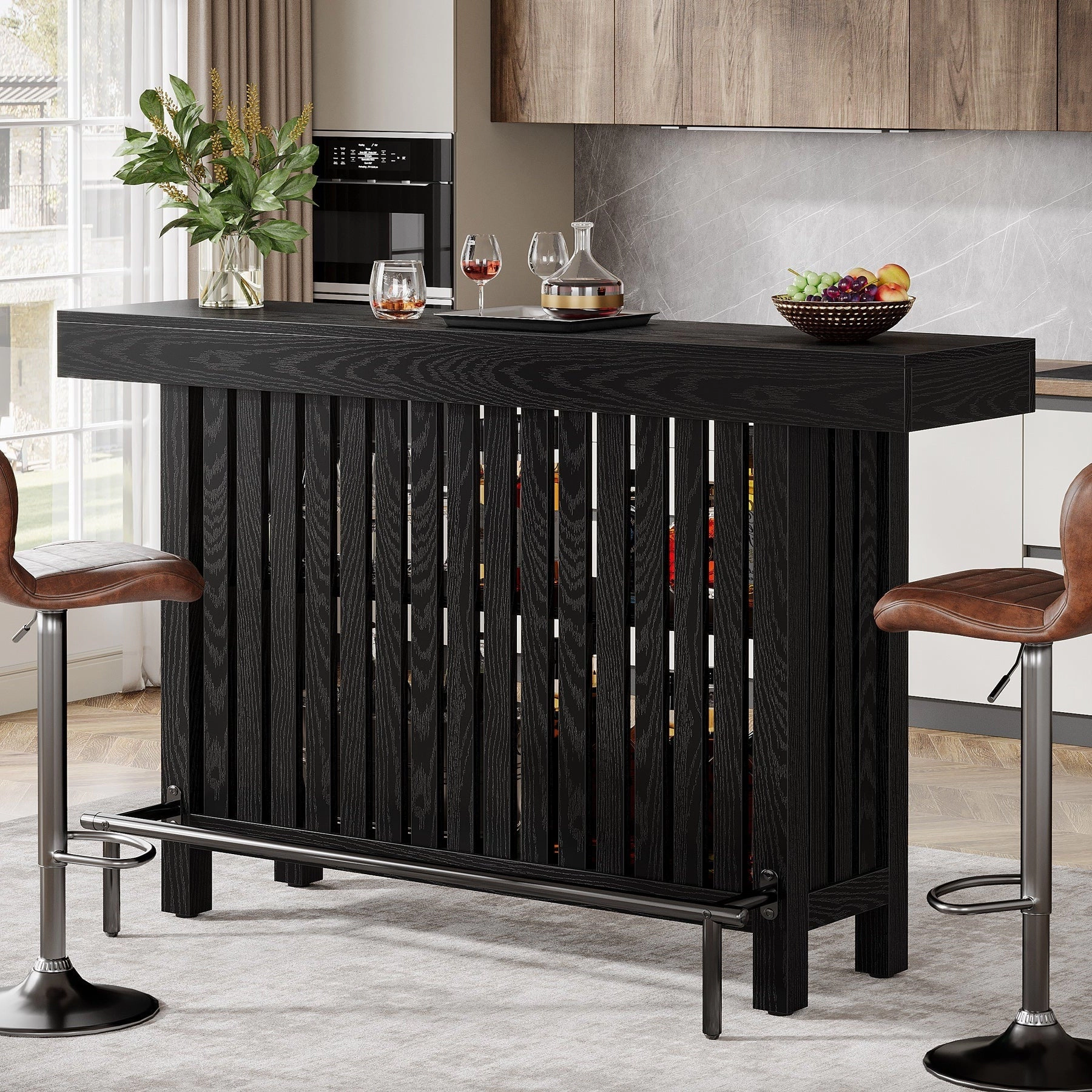 Tribesigns Large Home Bar Unit, 2-Tier Mini Table