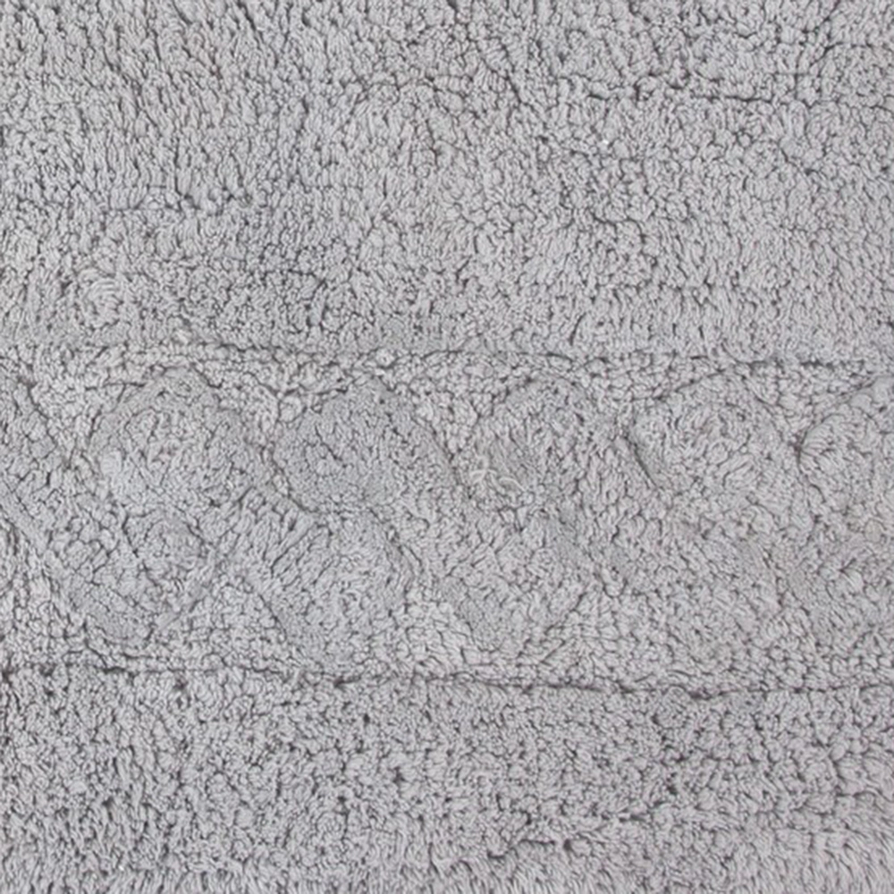 Chain Bath Rug 220 GSF Soft Plush Cotton Non Skid Back By Knightsbridge