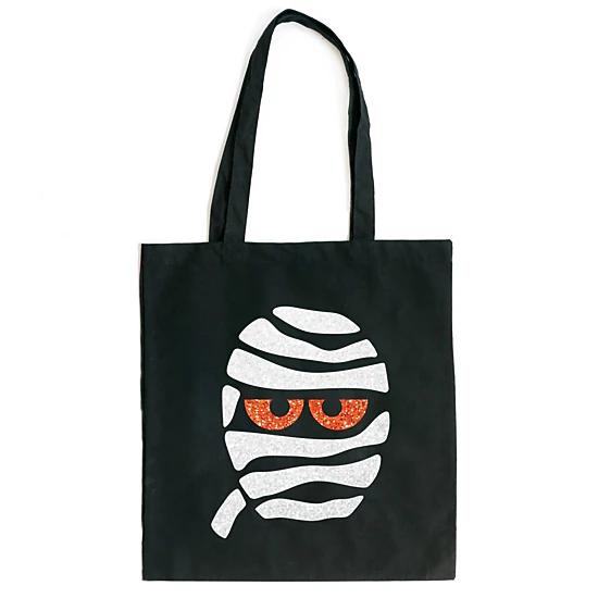 Simply Sage Market - Canvas Tote - Mummy Face Glitter