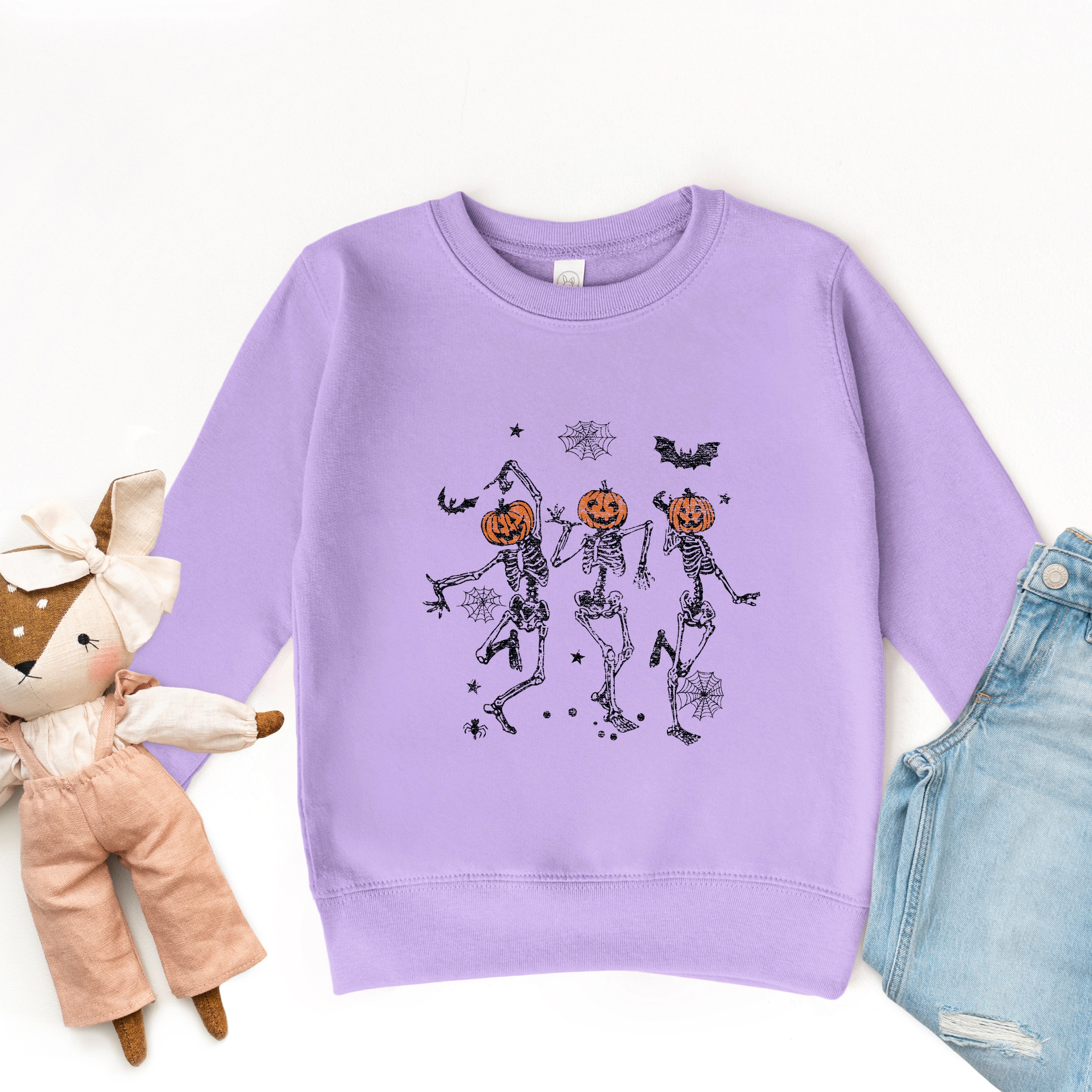 The Juniper Shop - Toddler Graphic Sweatshirt Dancing Skeleton Trio