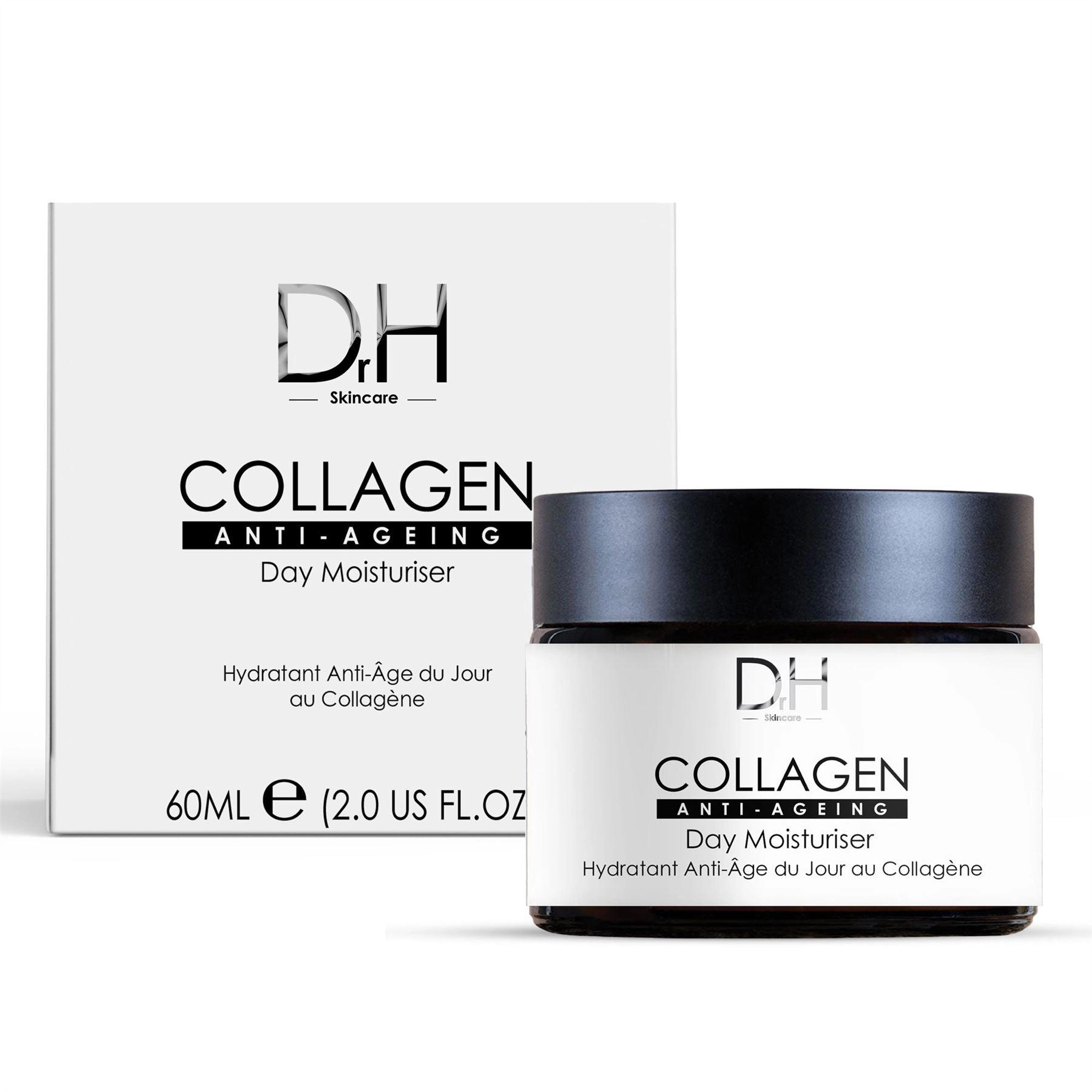 Dr H Collagen Anti-Ageing Day Moisturiser 60ml - Firming, Hydrating, Smoothes Fine Lines