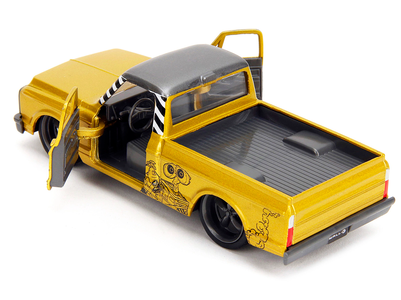 Jada 1972 Chevrolet Cheyenne Pickup Truck Gold Metallic with Gray Top "Wall-E" (2008) Movie "Hollywood Rides"