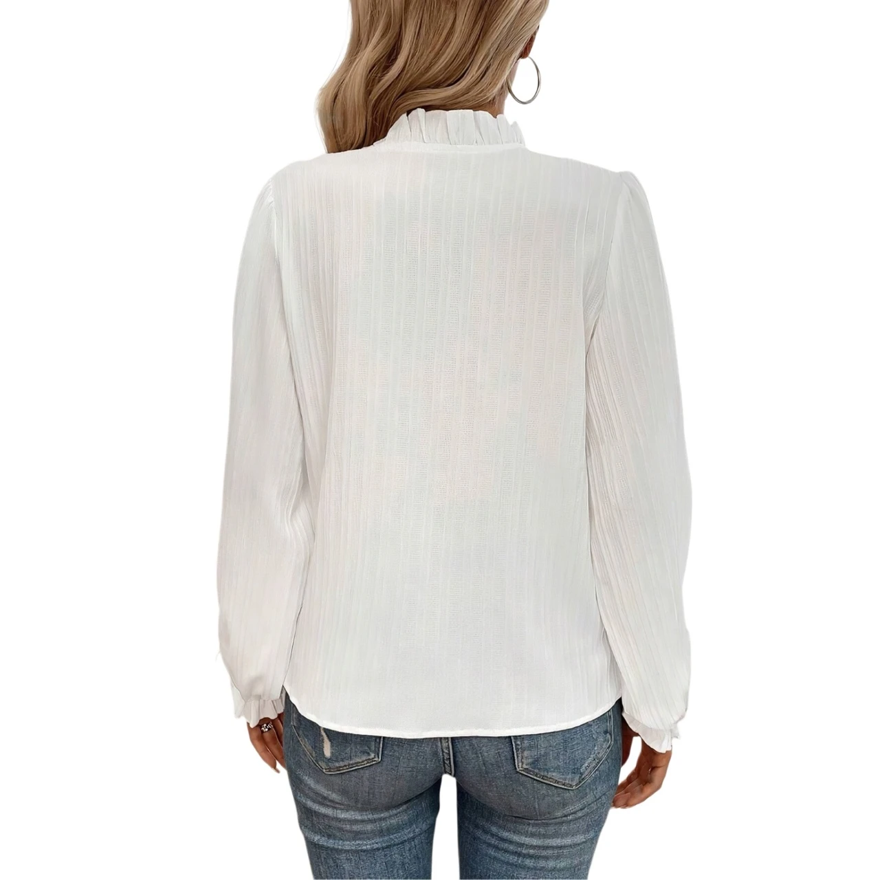 Blouses for Women Dressy Casual Flowy Boho Tops V Neck Long Sleeve Shirts Spring Outfits