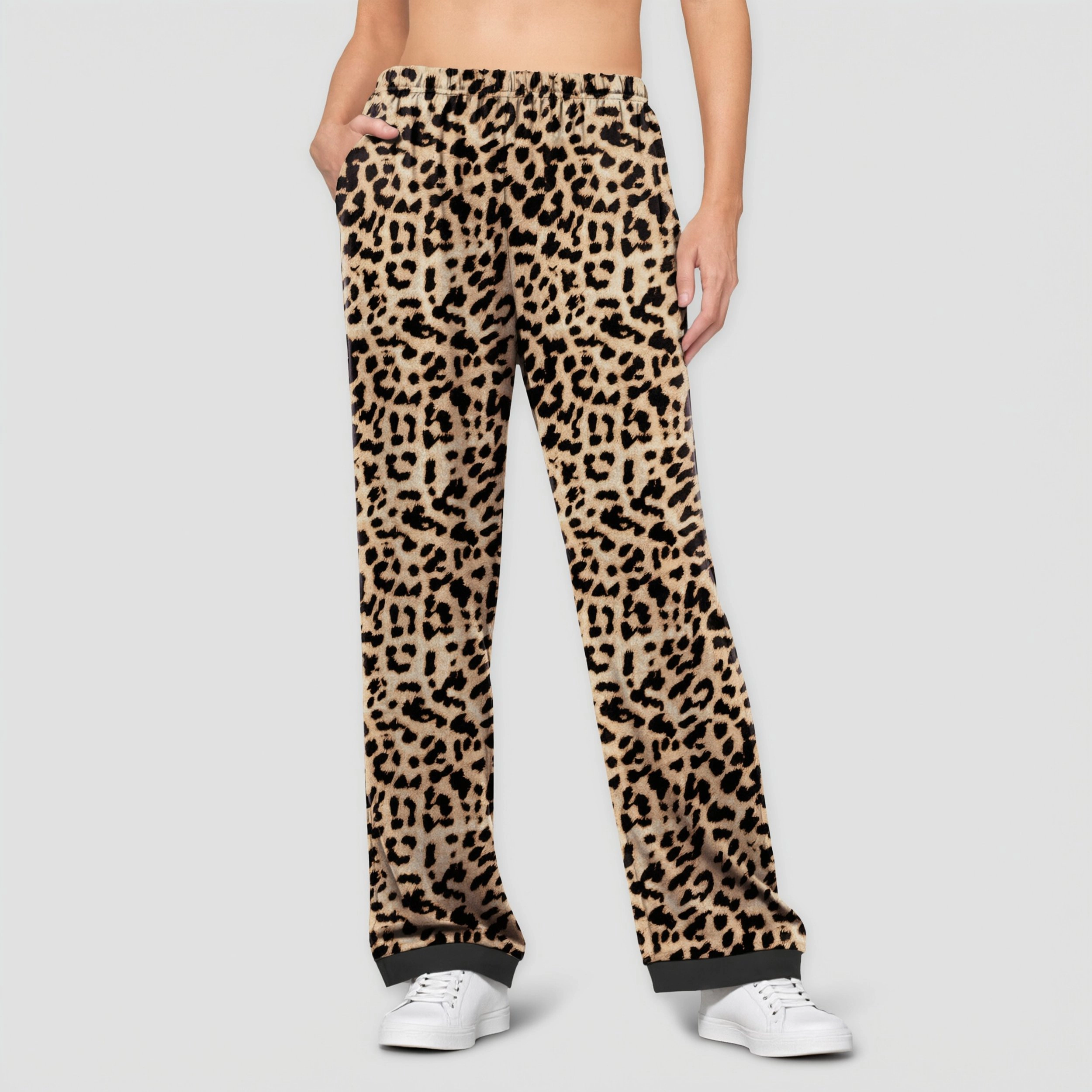 Ekouaer Soft Pajama Pants Elastic Waist Casual Lounge Yoga Bottoms with Pockets