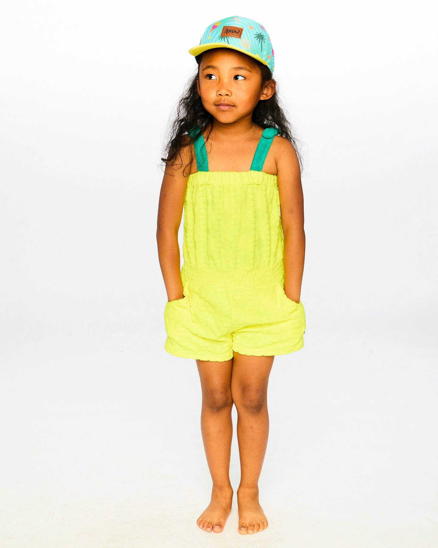 Deux par Deux Girls Terry Cloth Sleeveless Jumpsuit