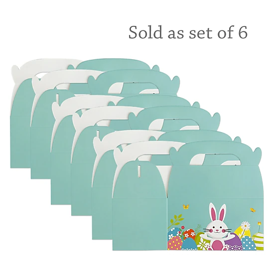 Wrapables Easter Gift Baskets with Handle, Treat Boxes for Eggs ...