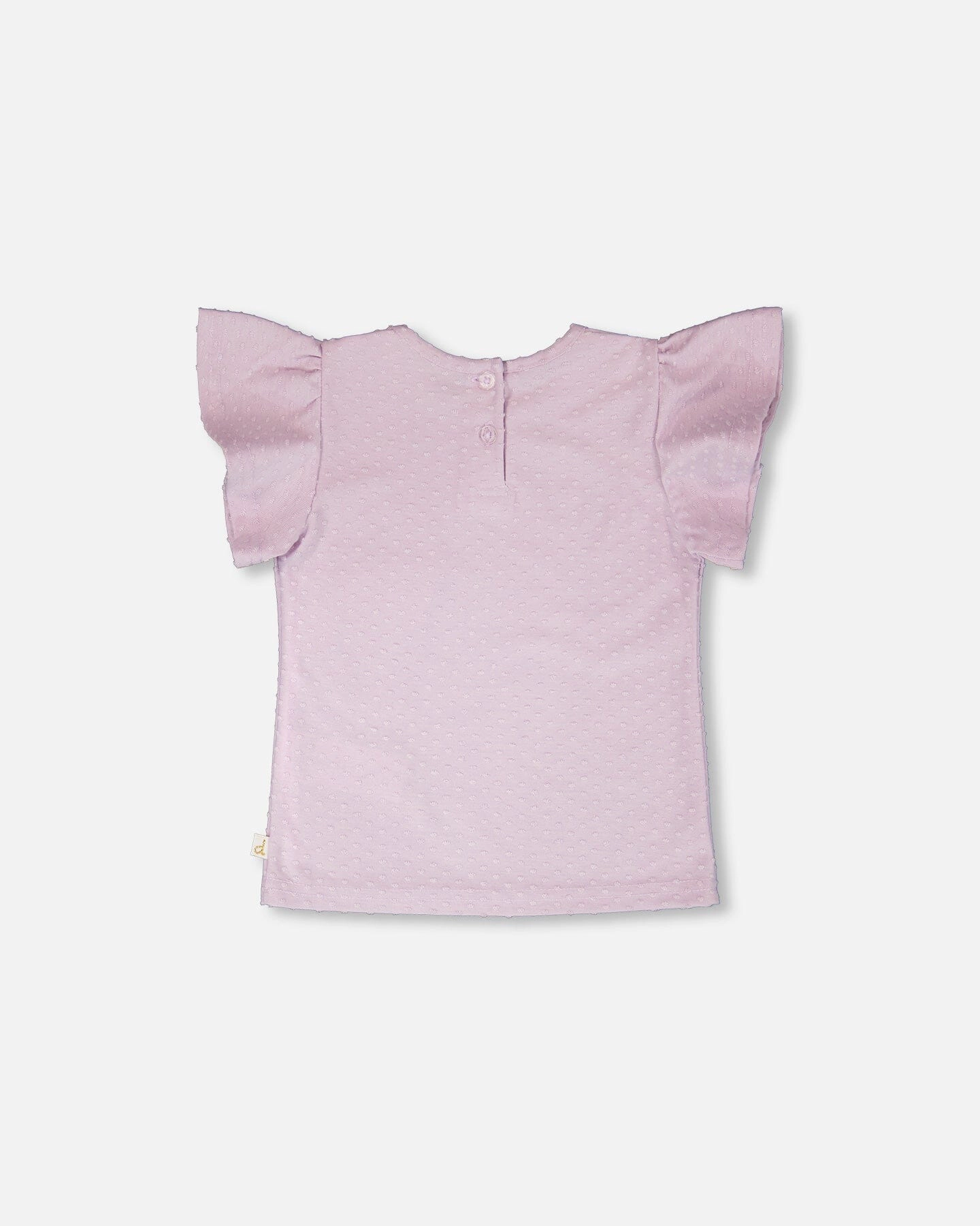 Deux par Deux Girls Jersey Flutter Sleeve T-Shirt