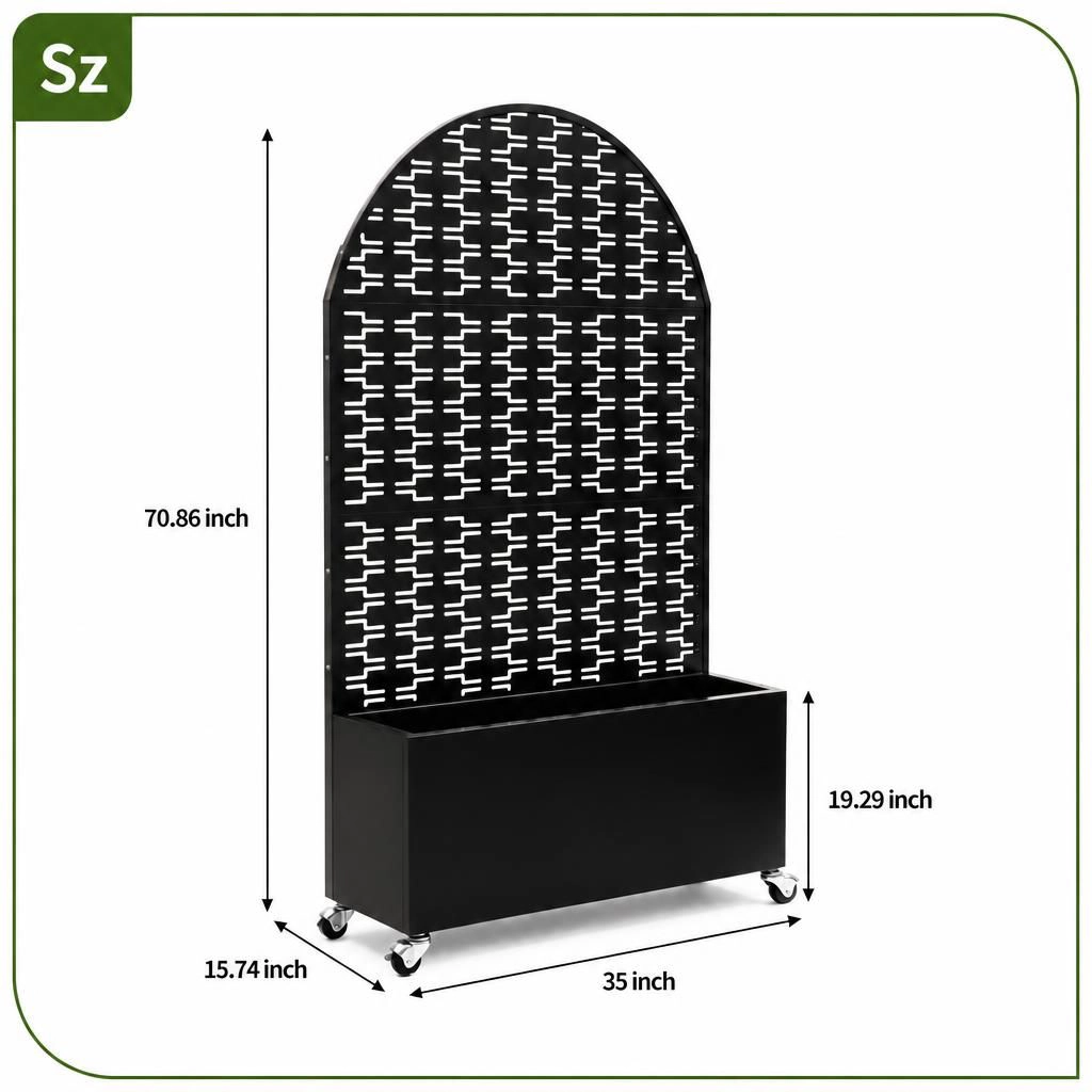WOW PIONEER Iron Rectangular Planter