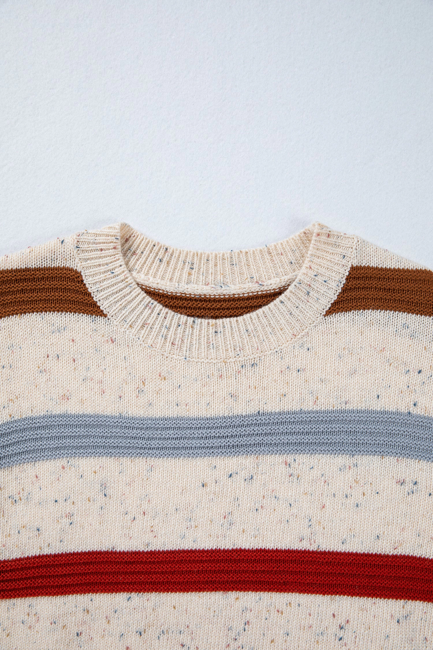 Threaded Pear Women's Vivienne Shoulder Heathered Knit Sweater
