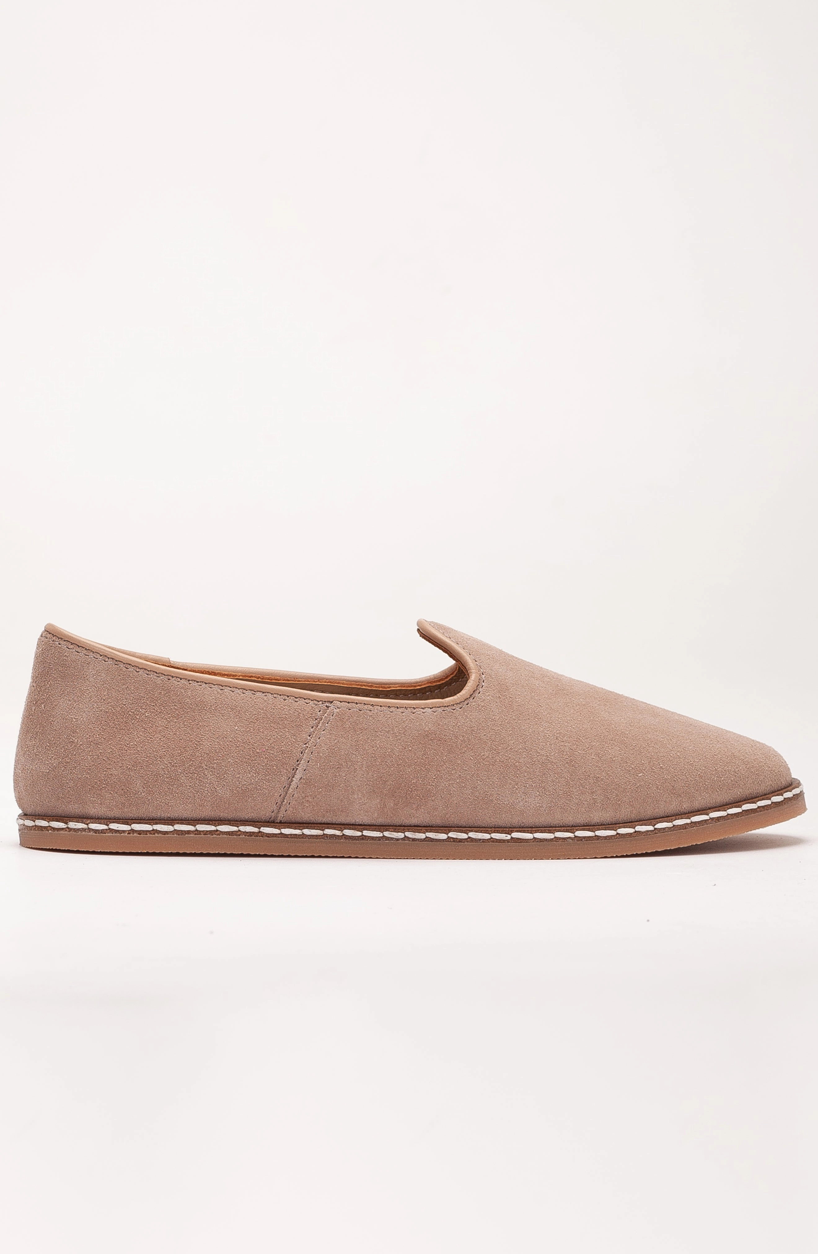 Forever & Always Womens Istanbul Suede Leather Slip On Flats