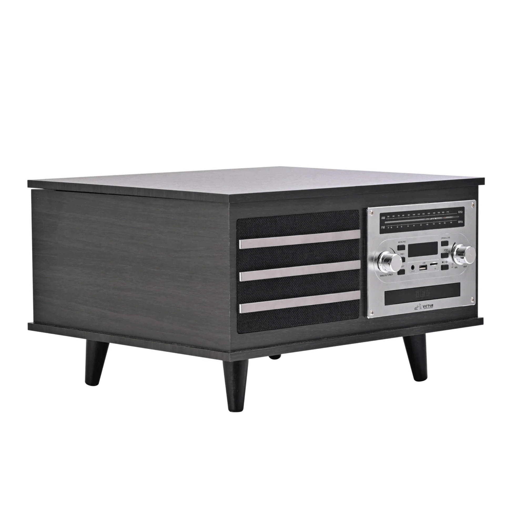 Victor Monroe 8-in-1 Turntable Music Center