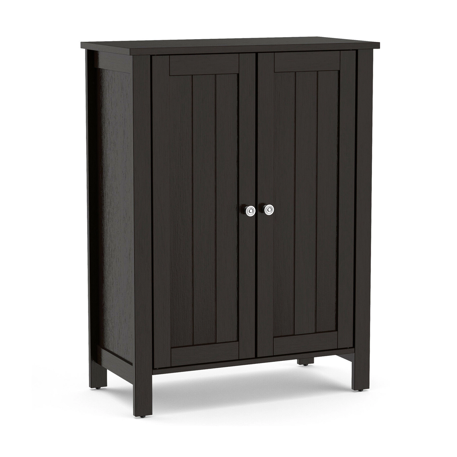 SlickBlue Freestanding MDF Storage Cabinet with 2-Tier Adjustable Shelving