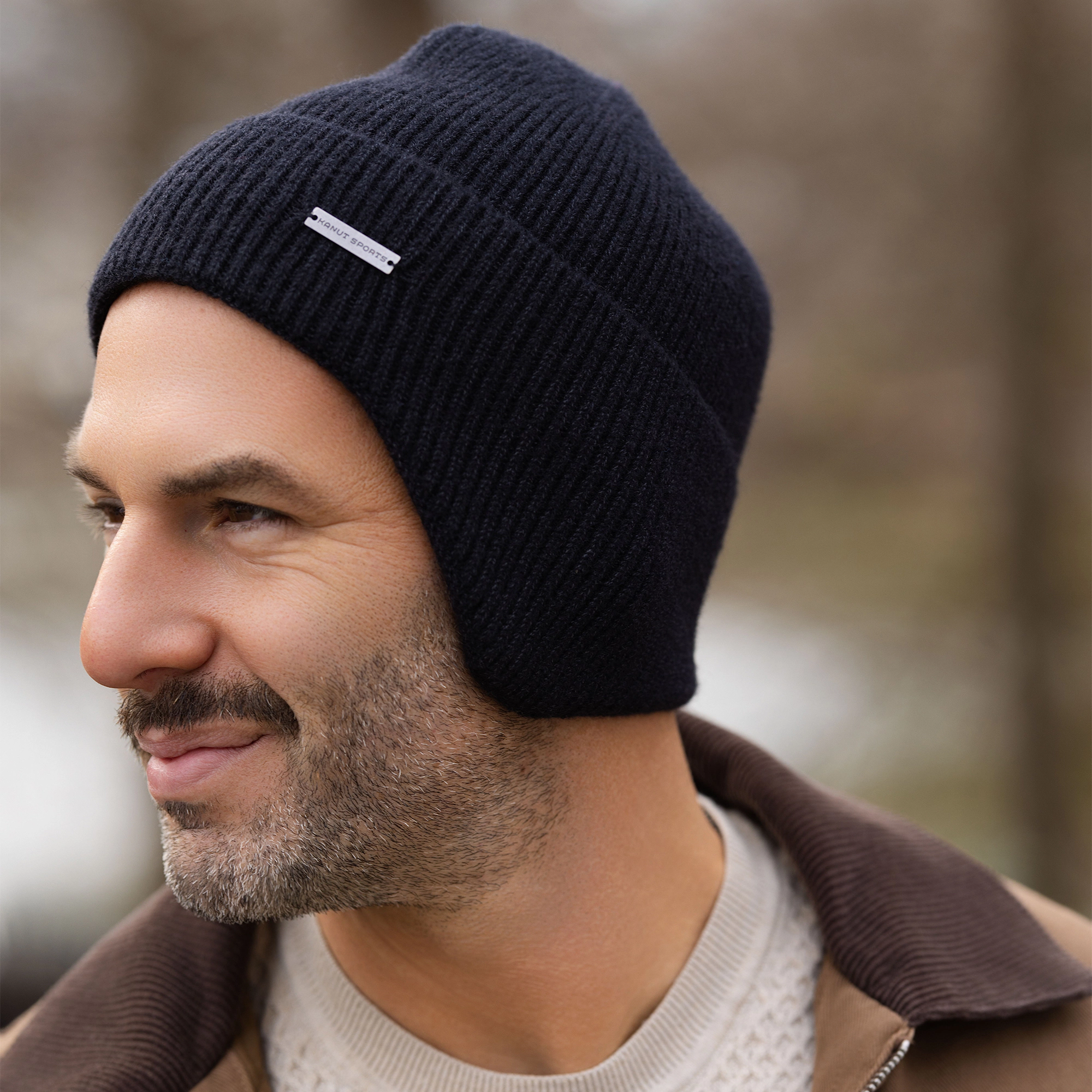 Kanut Sports Smoky Earflap Cuff Beanie - Unisex OSFM